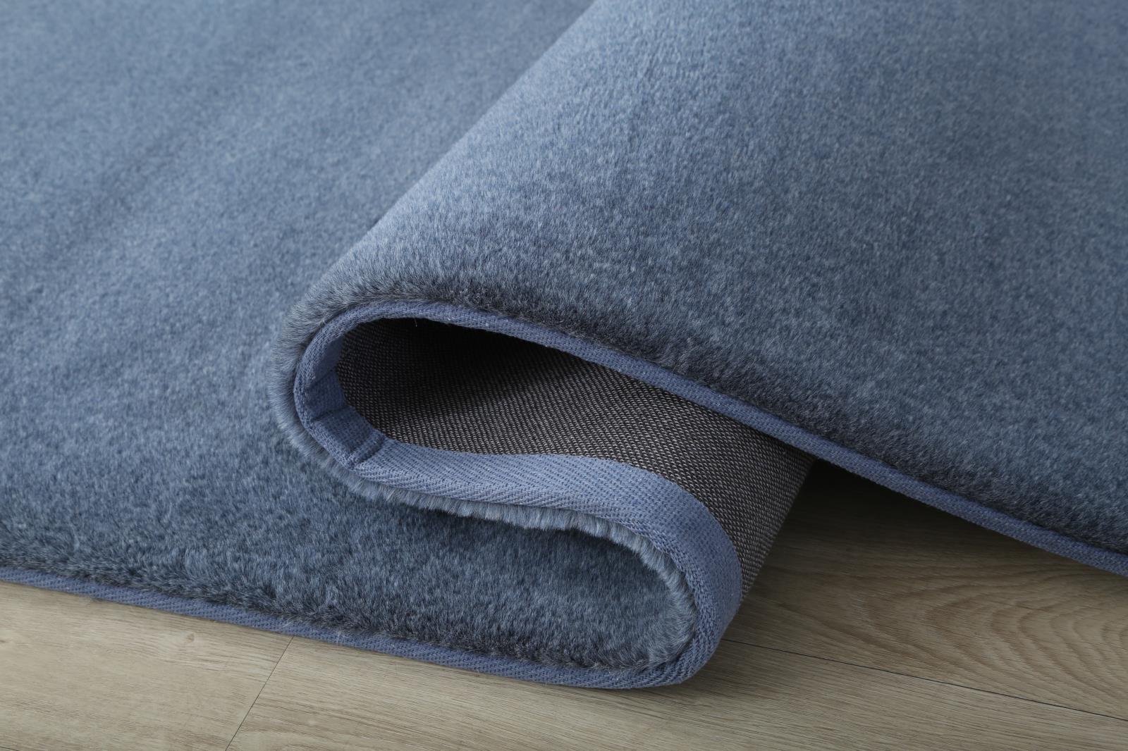 Emma EM04 Blue Shag Rug — view 6