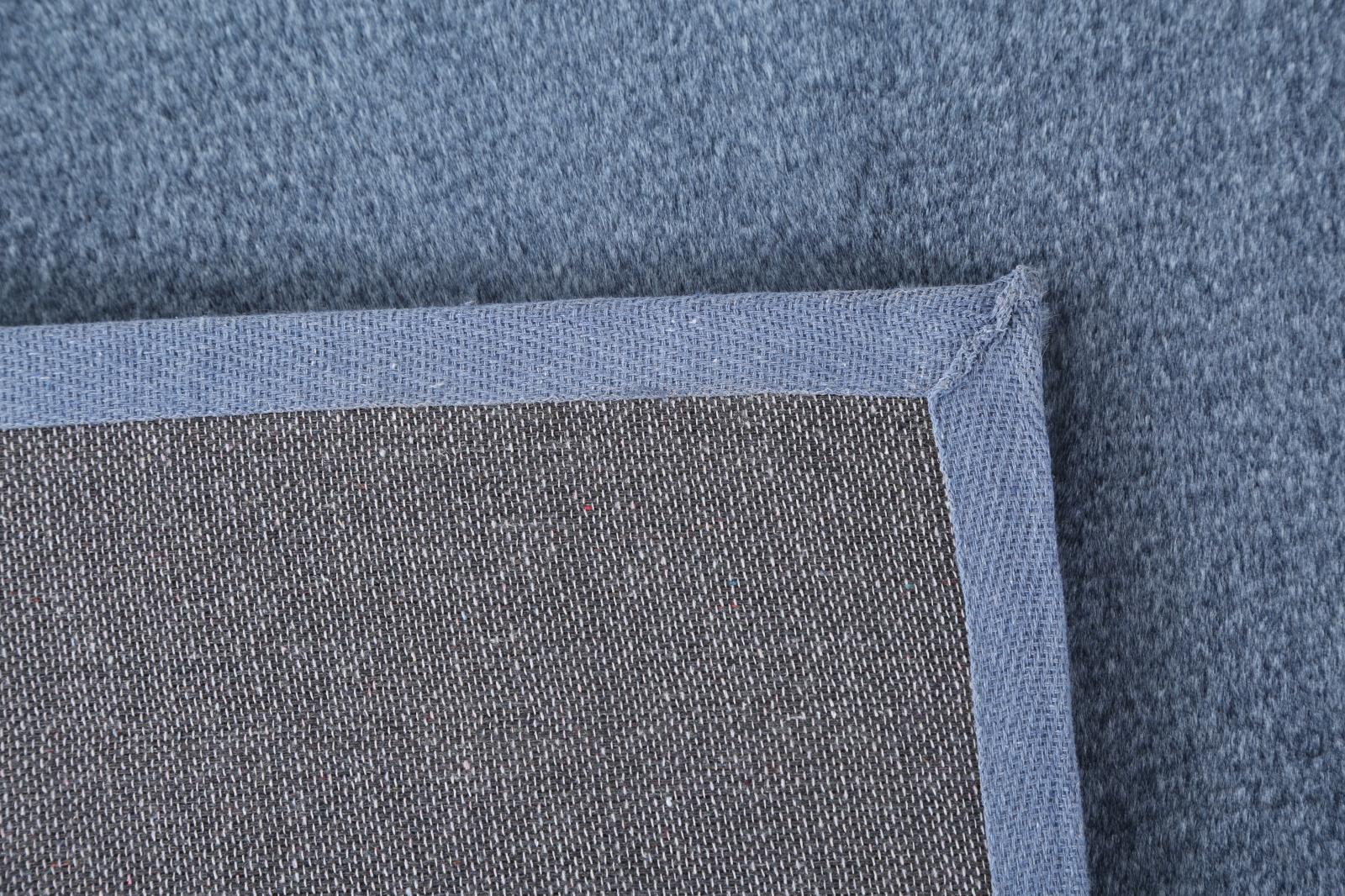 Emma EM04 Blue Shag Rug — view 5
