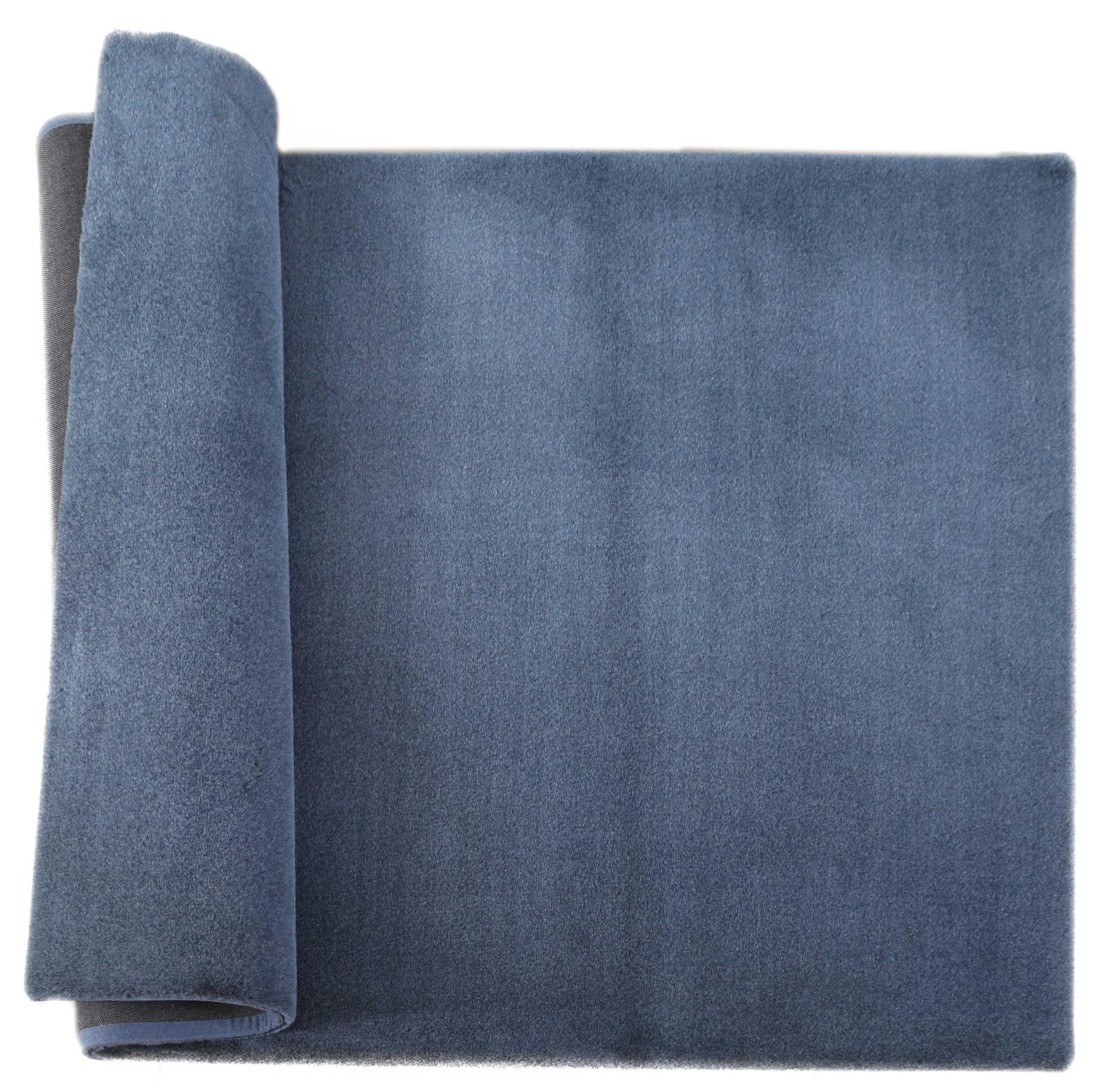 Emma EM04 Blue Shag Rug — view 4