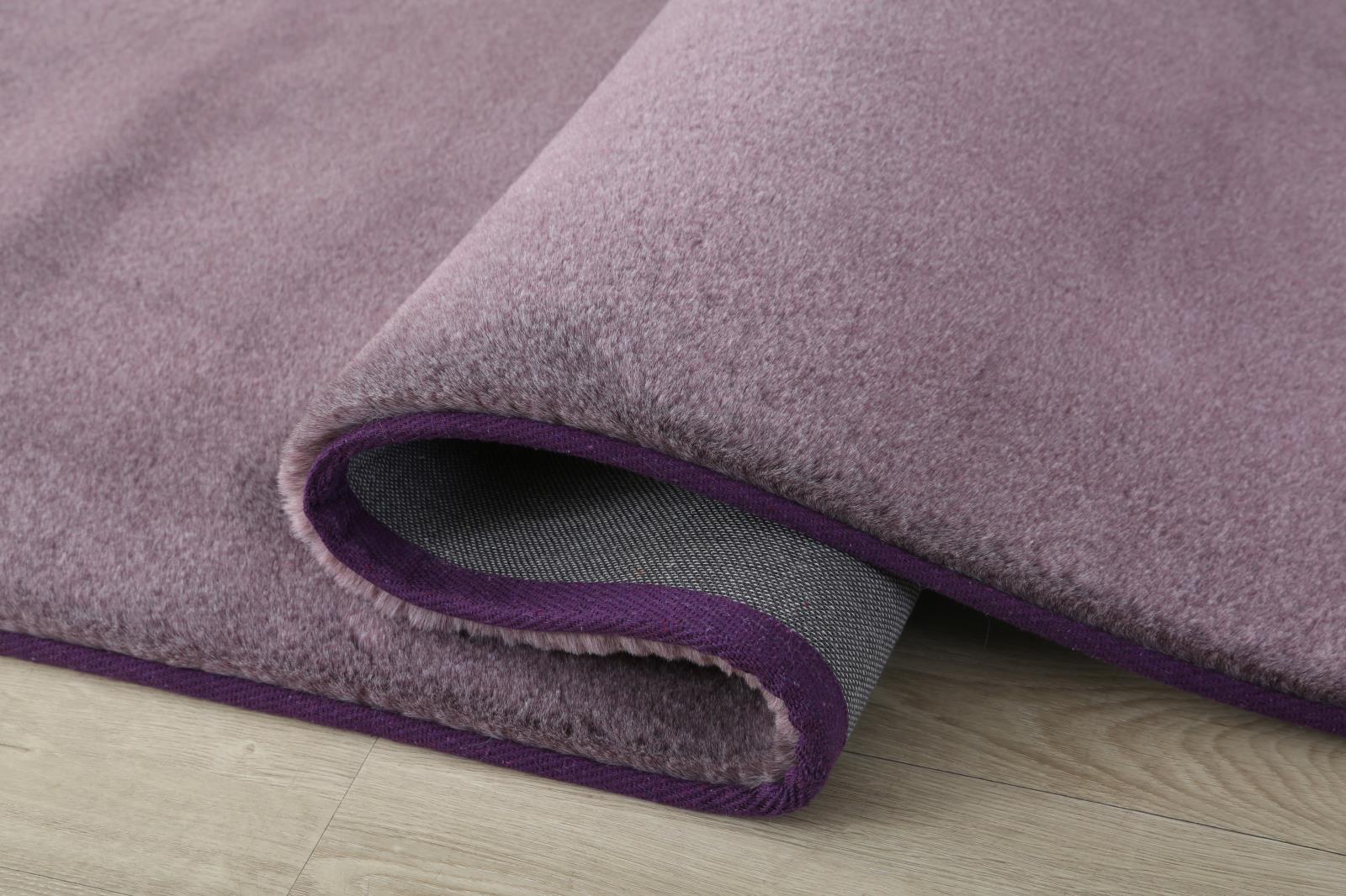 Emma EM05 Purple Shag Rug — view 6