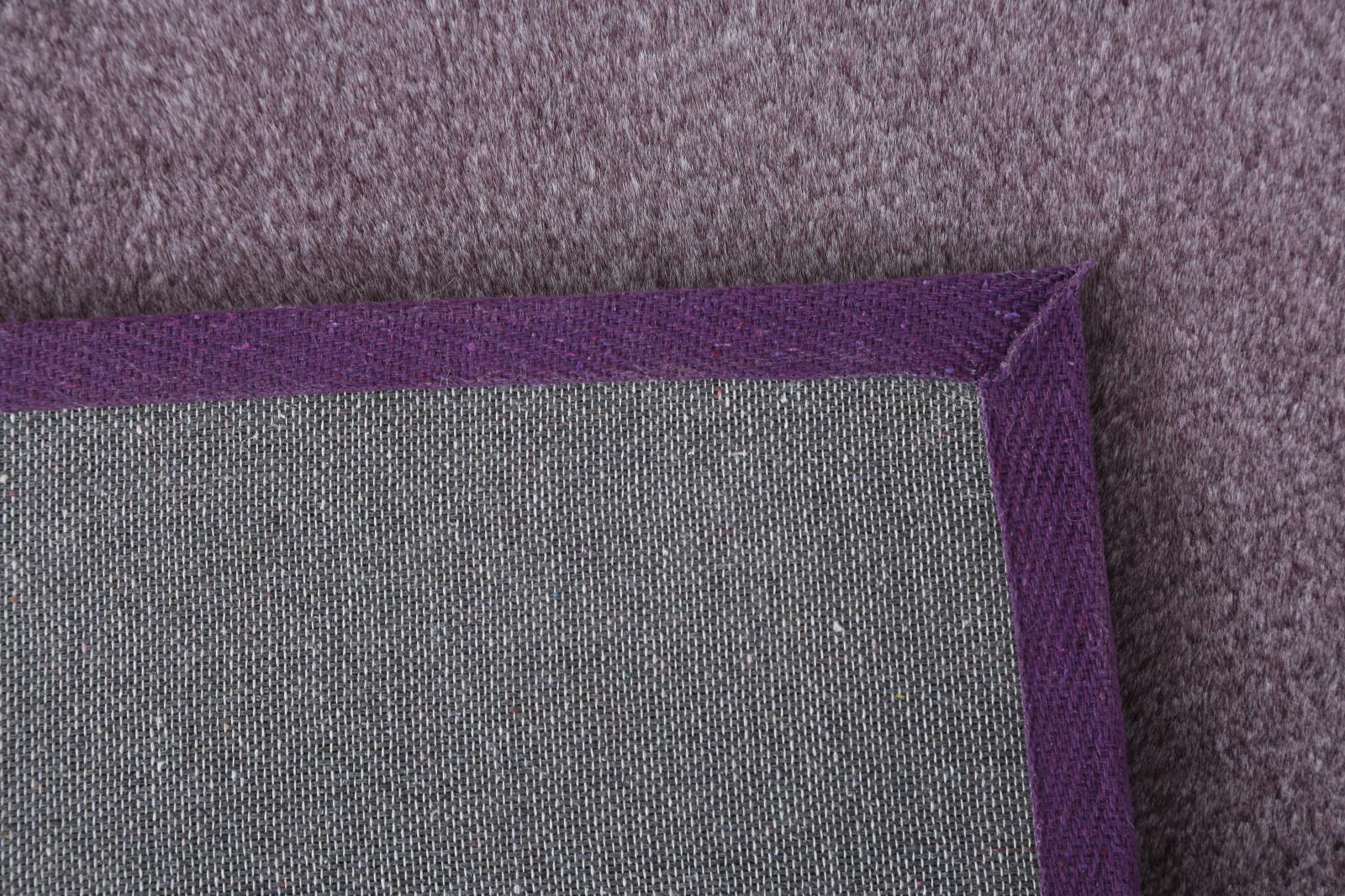 Emma EM05 Purple Shag Rug — view 5