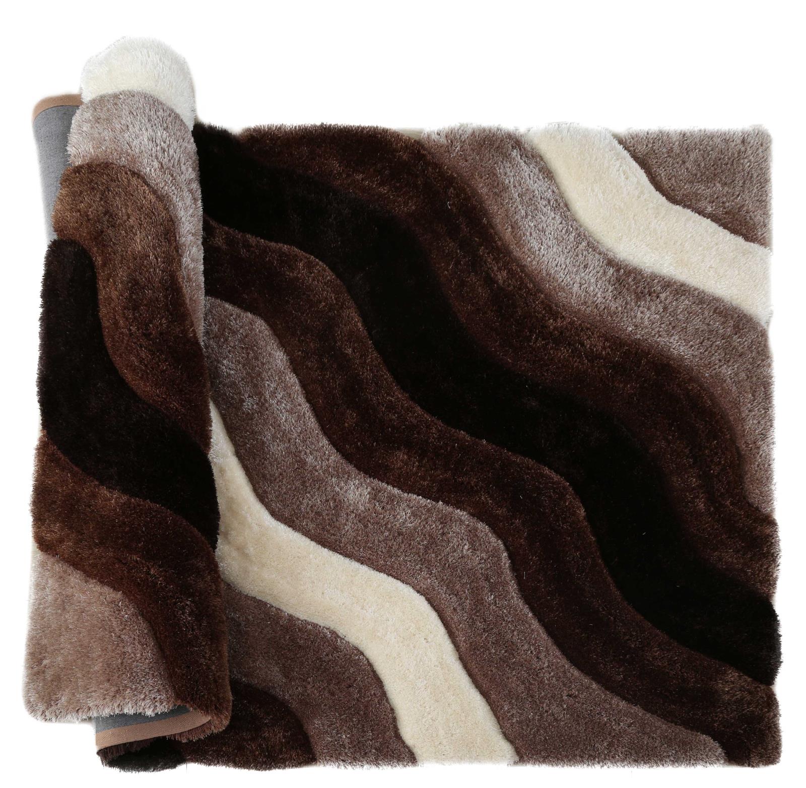 Mateos MS57 Dark Brown Shag Rug — view 6