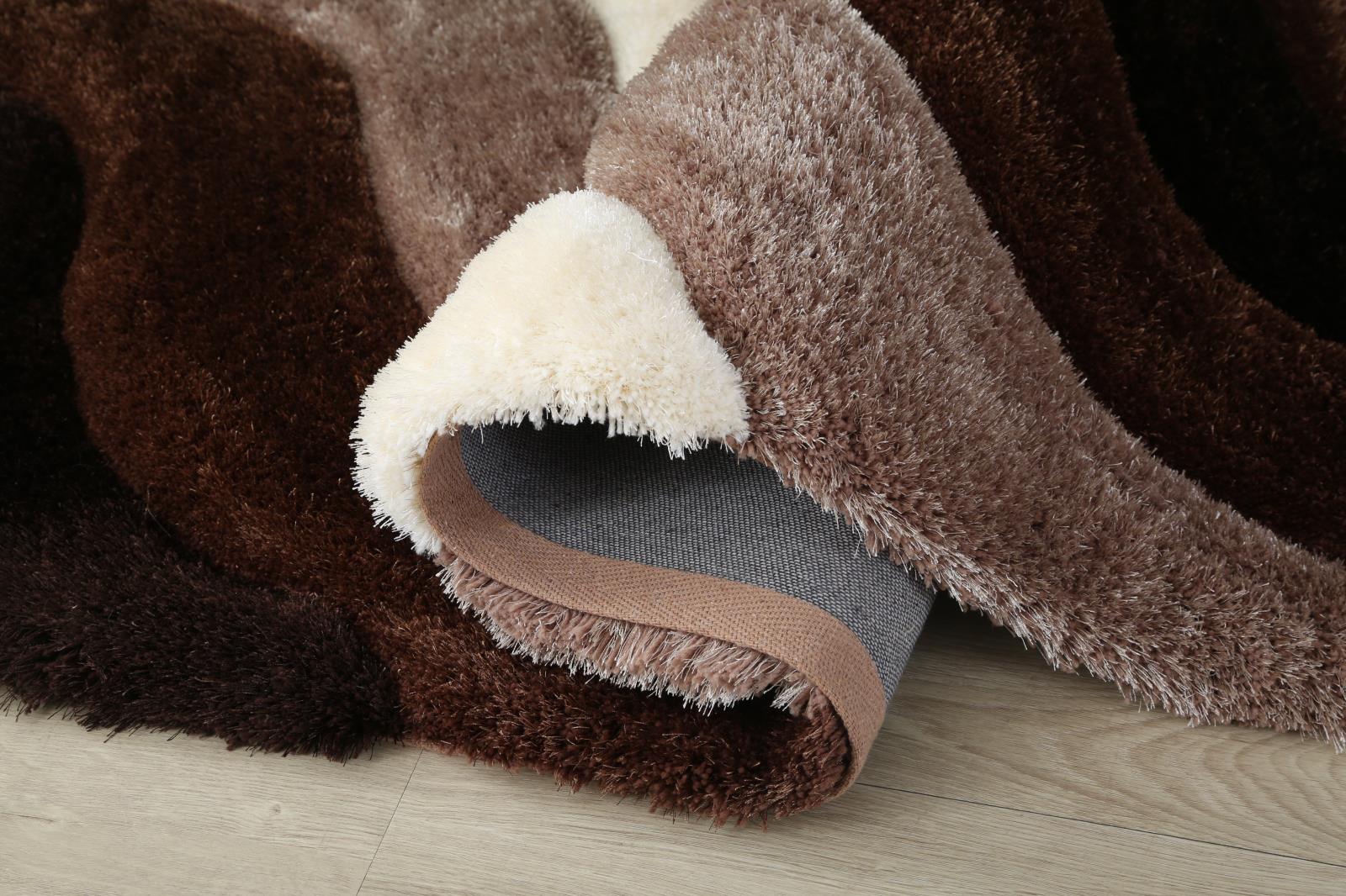 Mateos MS57 Dark Brown Shag Rug — view 5
