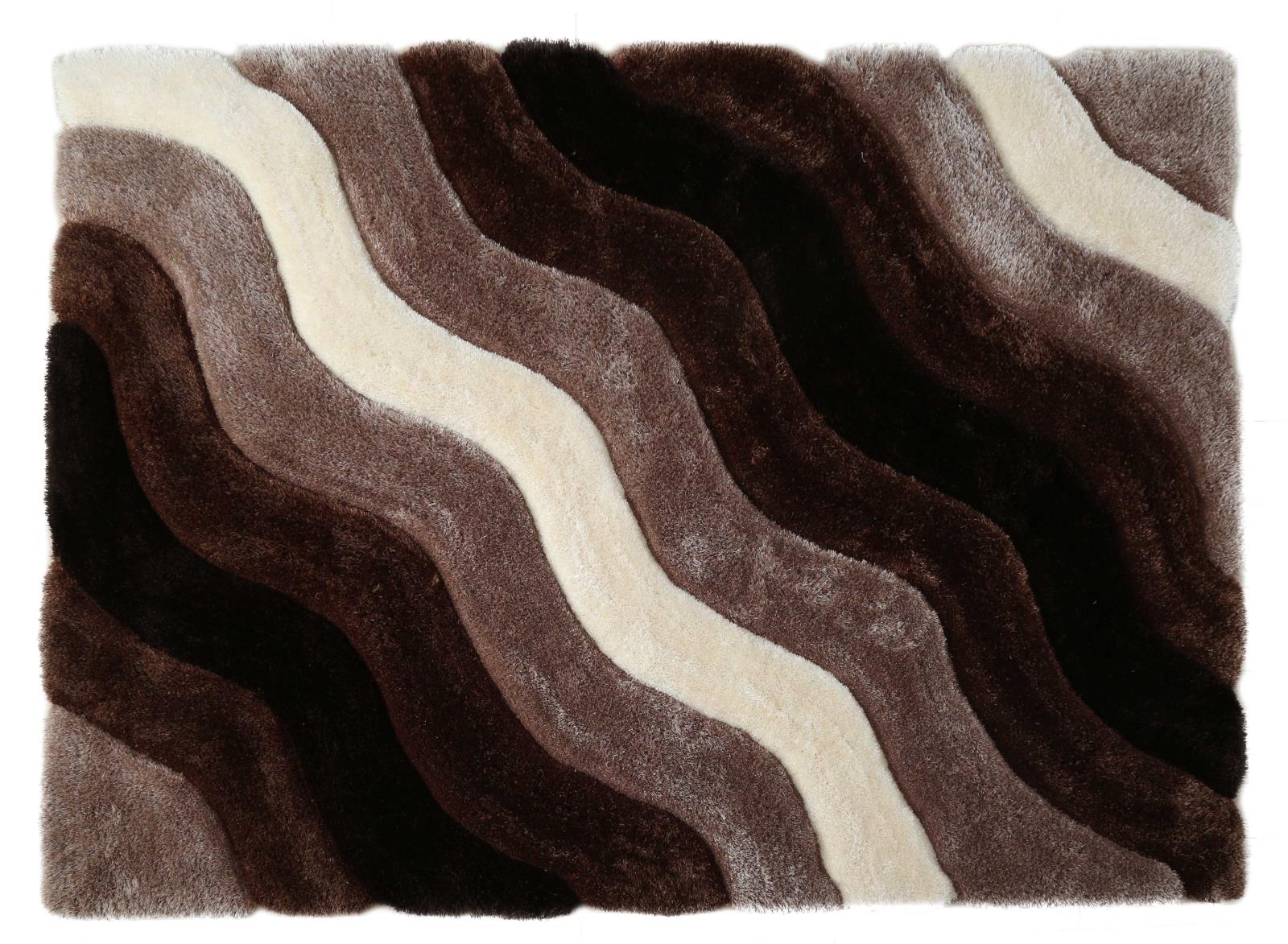 Mateos MS57 Dark Brown Shag Rug — view 7