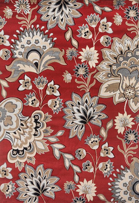 Glamour GM55 Red Area Rug
