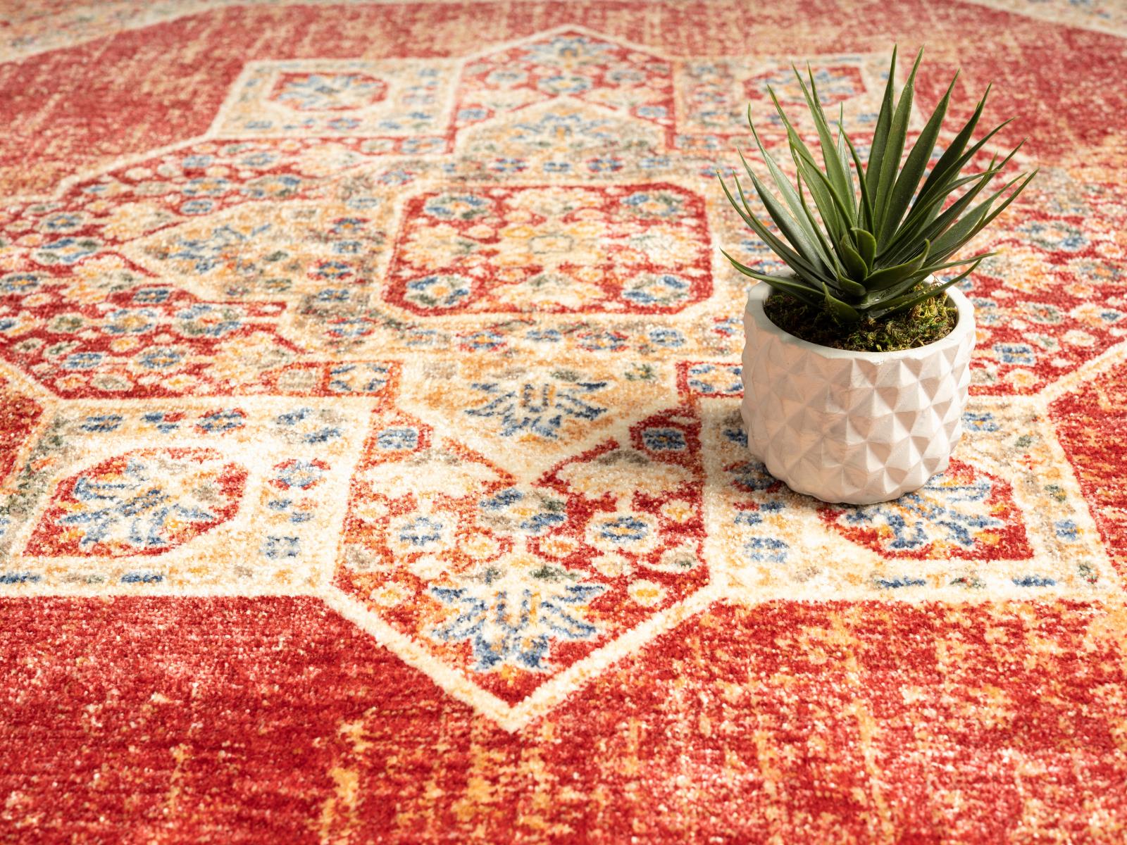 Heriz HZ04 Red Area Rug — view 6