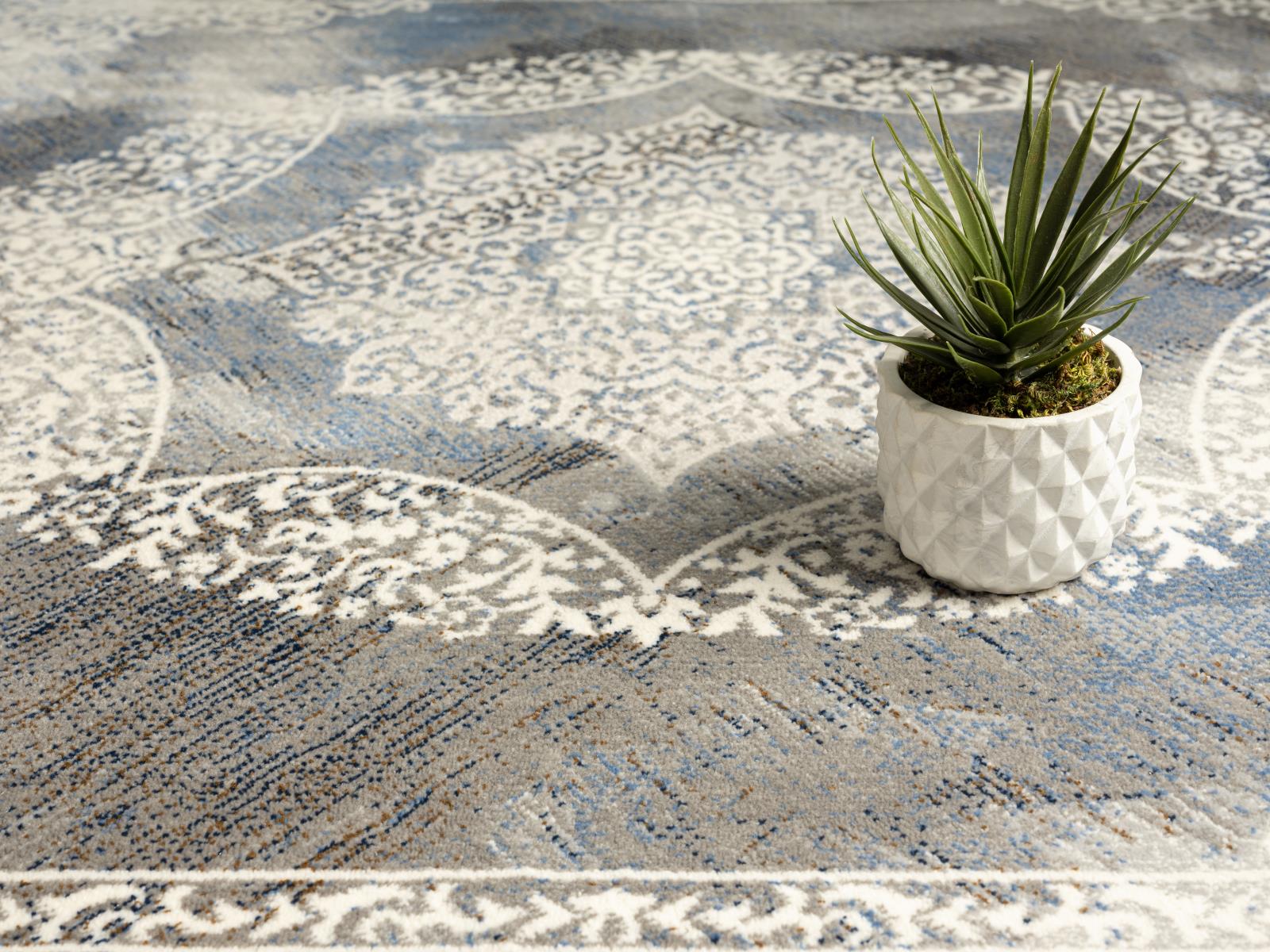 Volos VL02 Blue Gray Area Rug — view 6