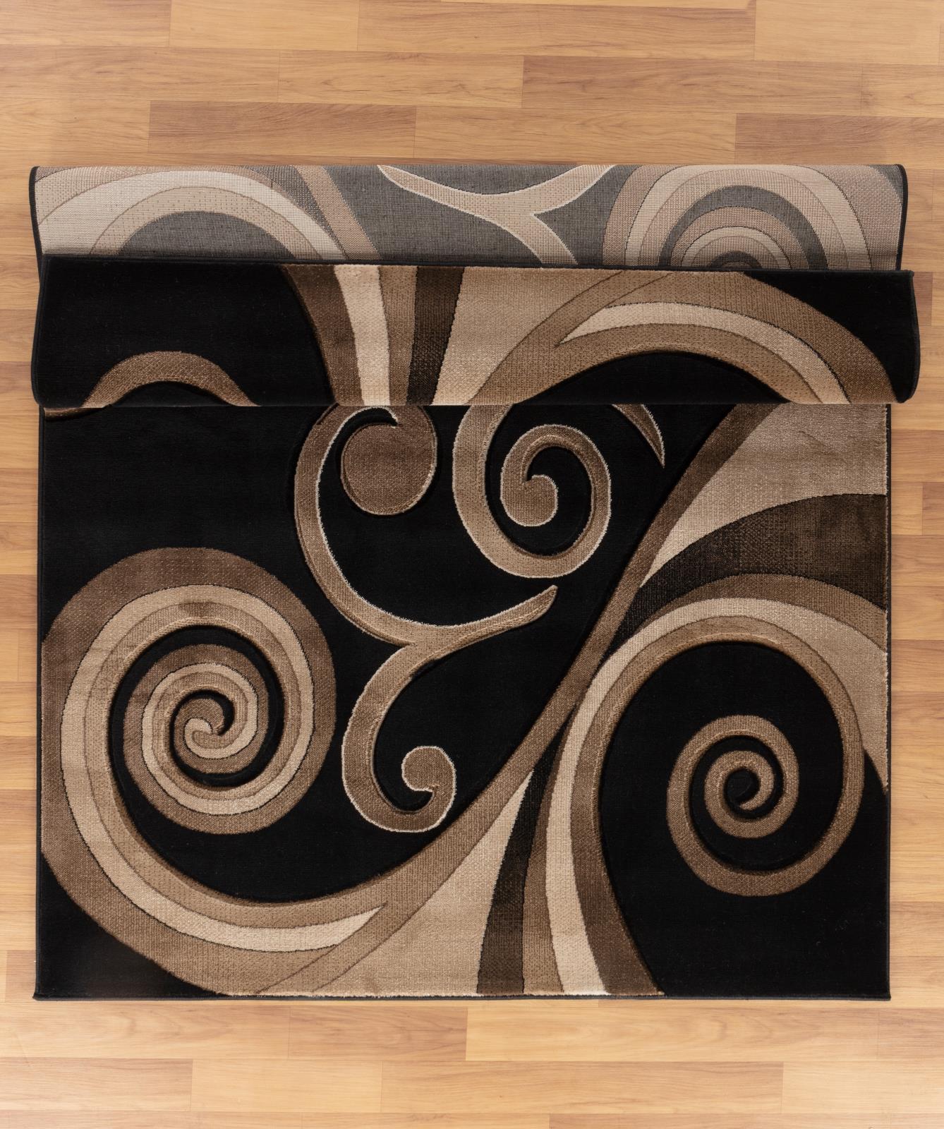 Orelsi OR47 Black Area Rug — view 3