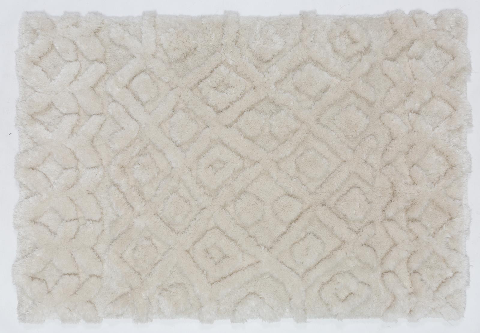Eva EV01 White Shag Rug
