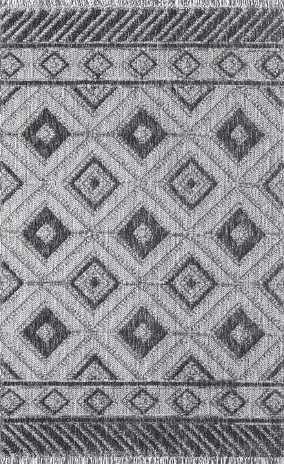Milos ML05 Dark Gray Area Rug
