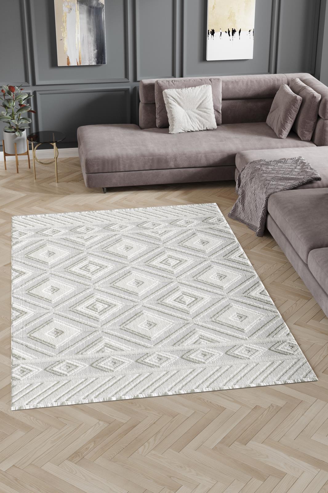 Milos ML01 White Area Rug — view 2