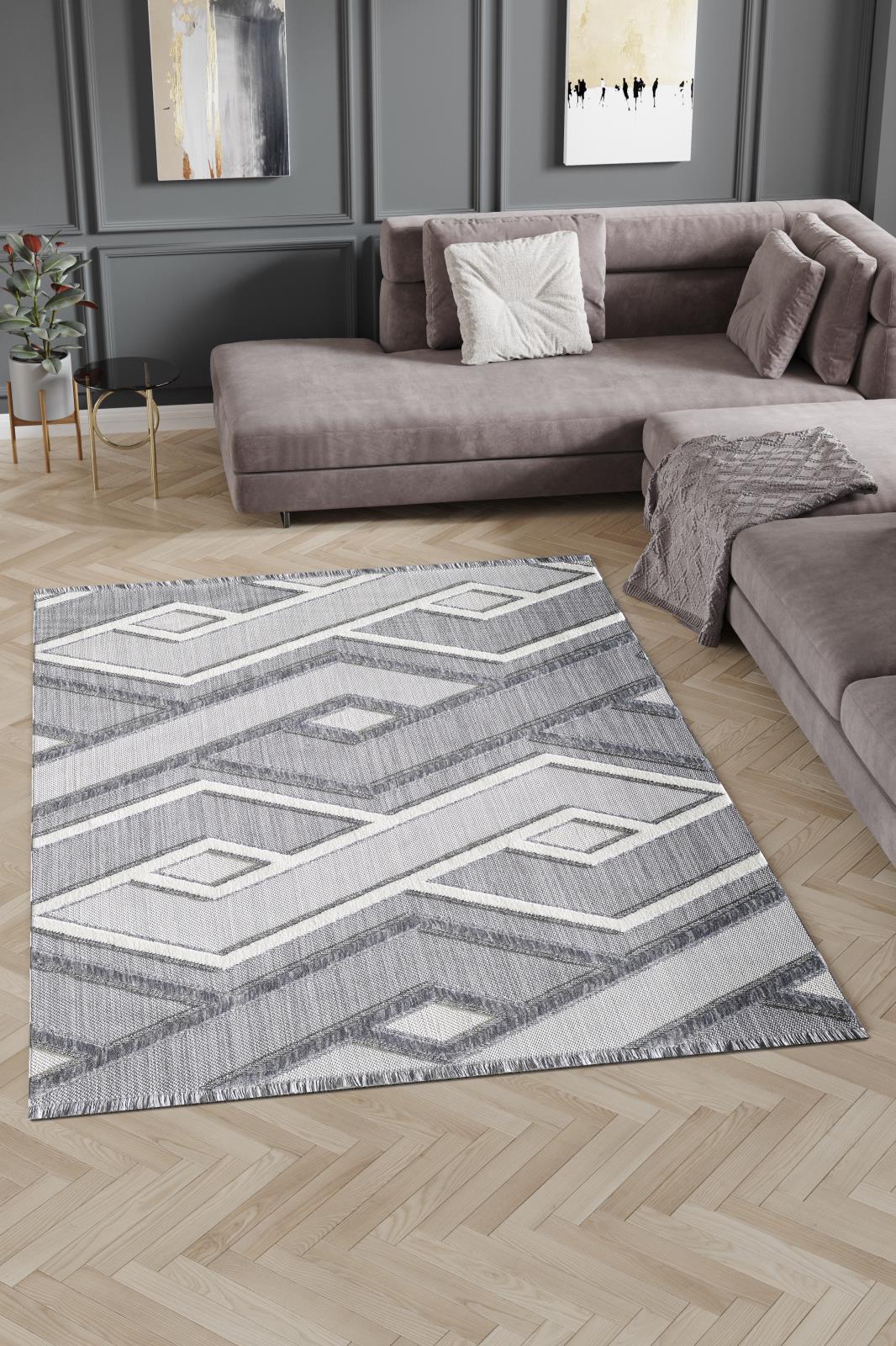 Milos ML04 Gray Area Rug — view 2