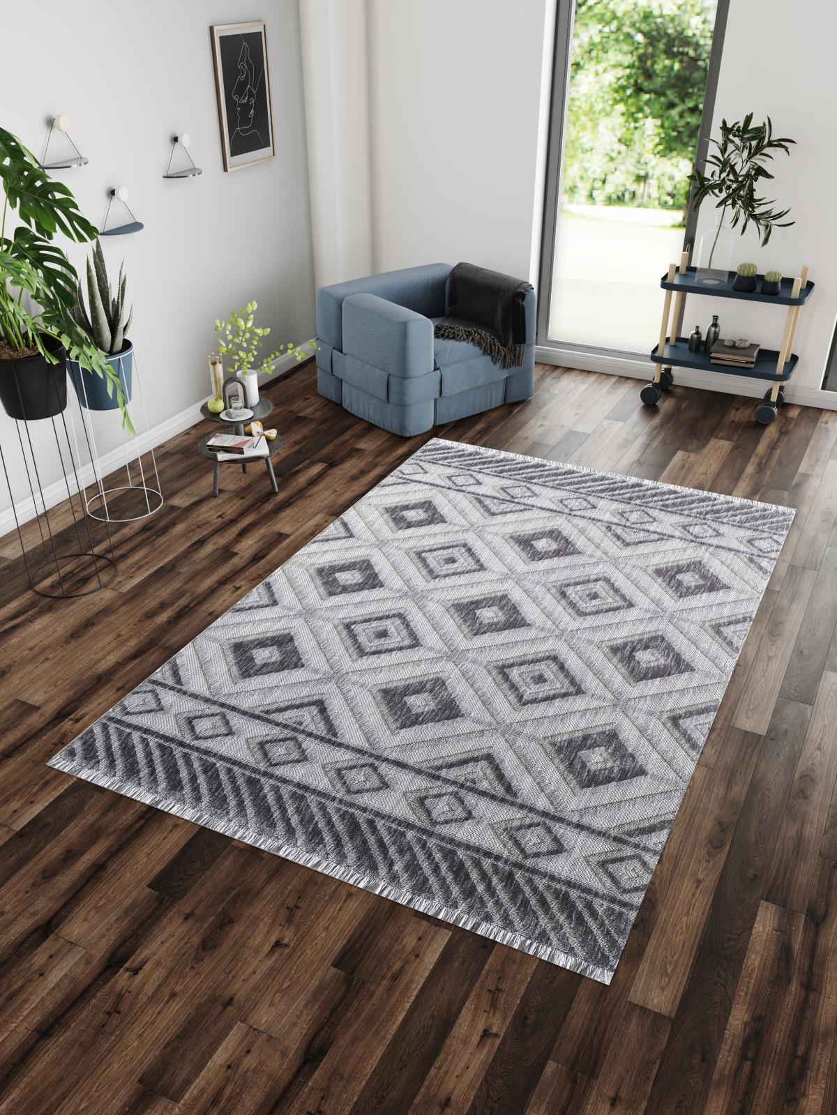 Milos ML05 Dark Gray Area Rug — view 2