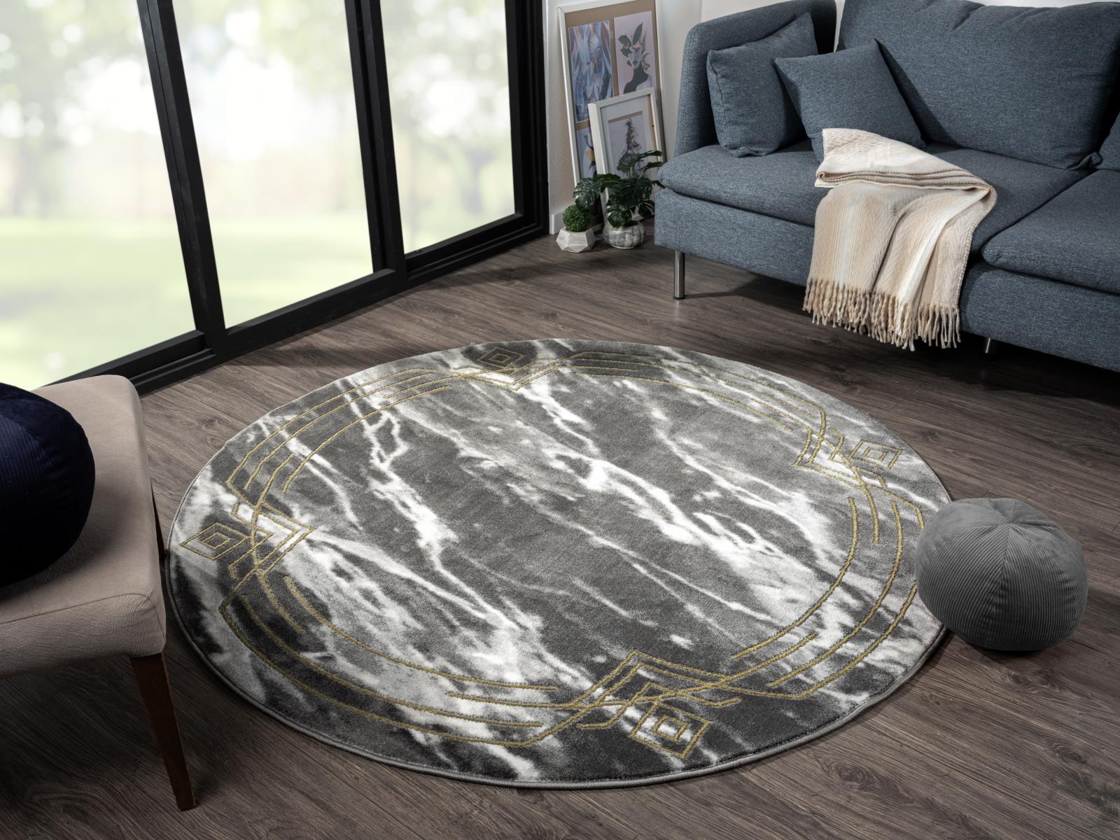 Brooklyn BK03 Black Area Rug — view 2
