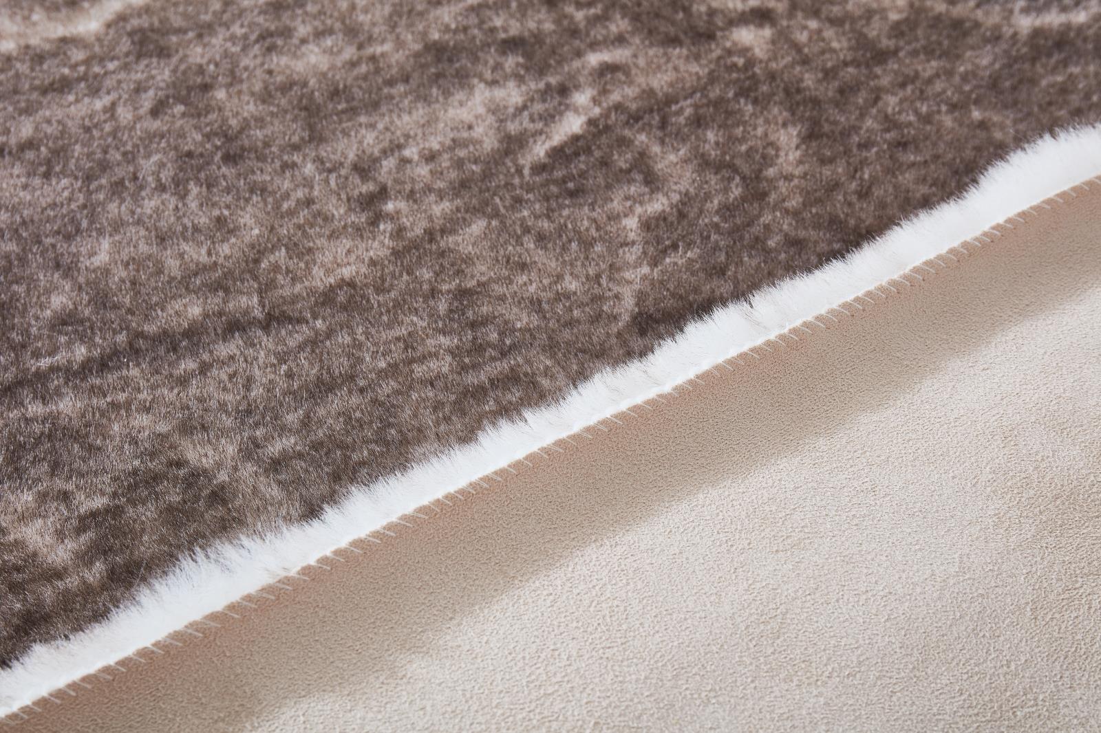 Amore AO02 Brown Shag Rug — view 3