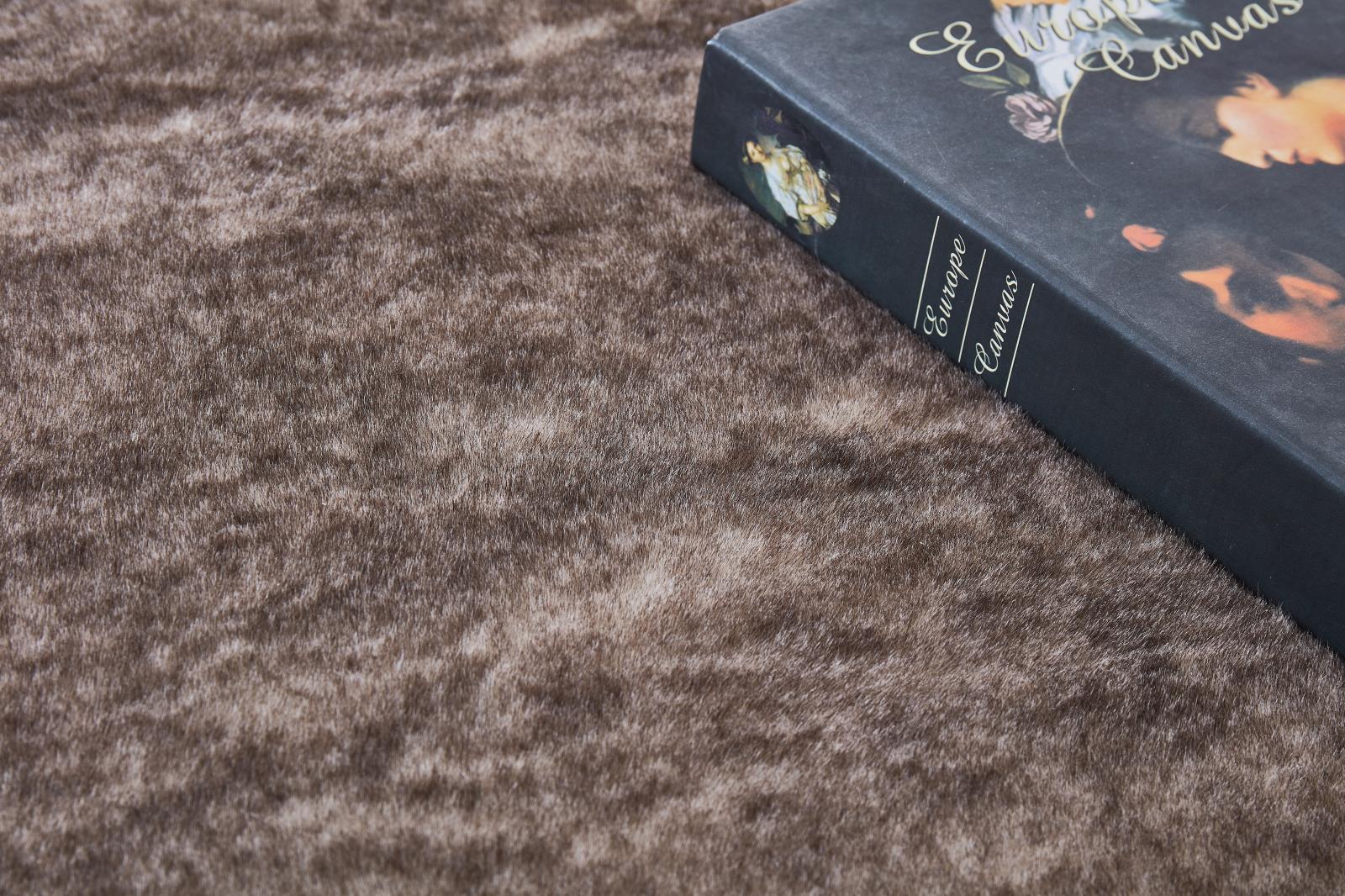 Amore AO02 Brown Shag Rug — view 4