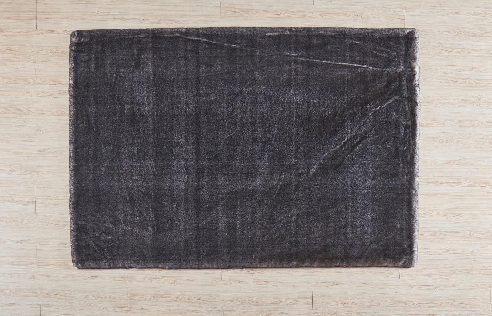 Amore AO01 Black Shag Rug — view 4