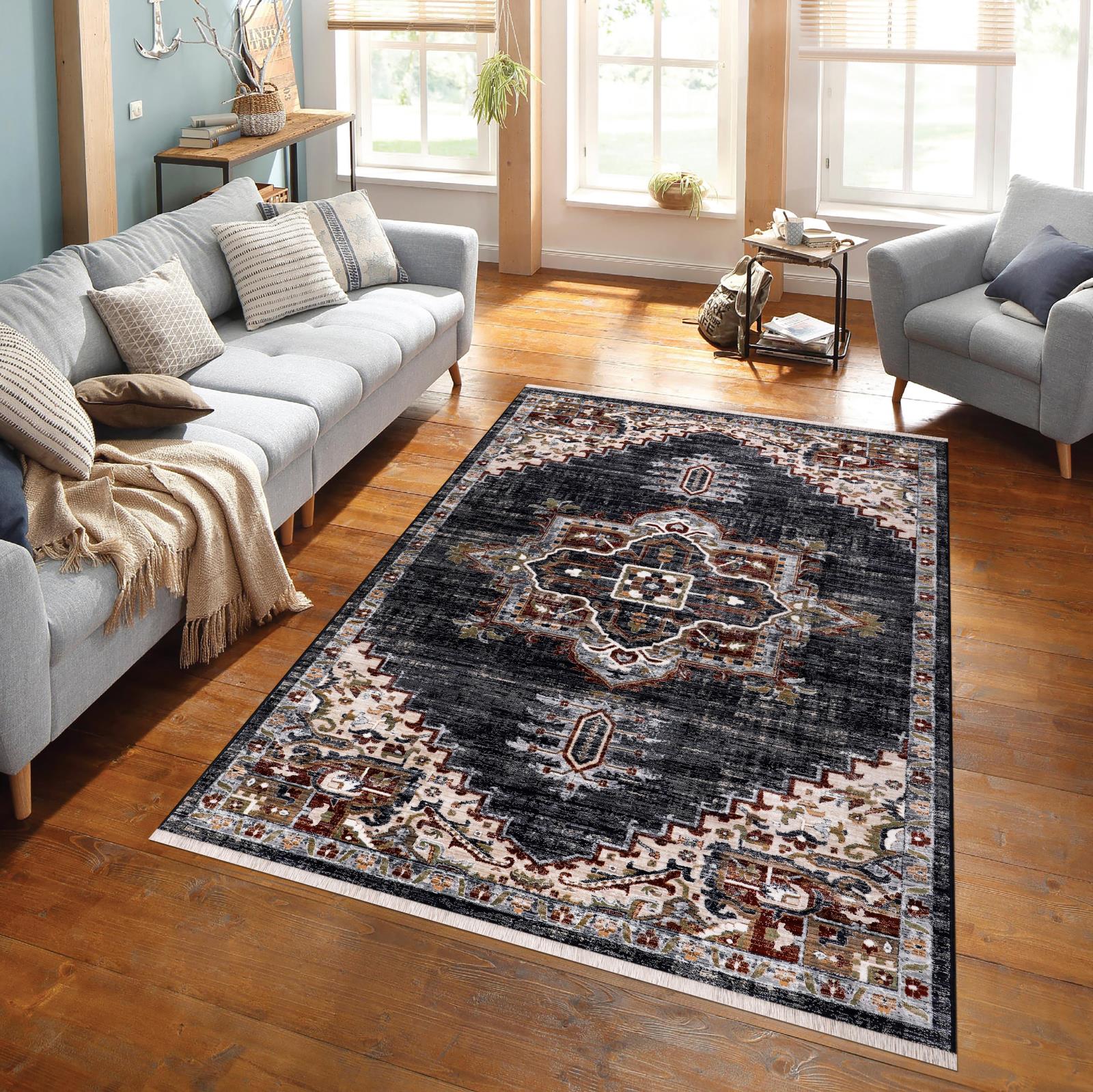 Ana AA10 Charcoal Area Rug — view 2