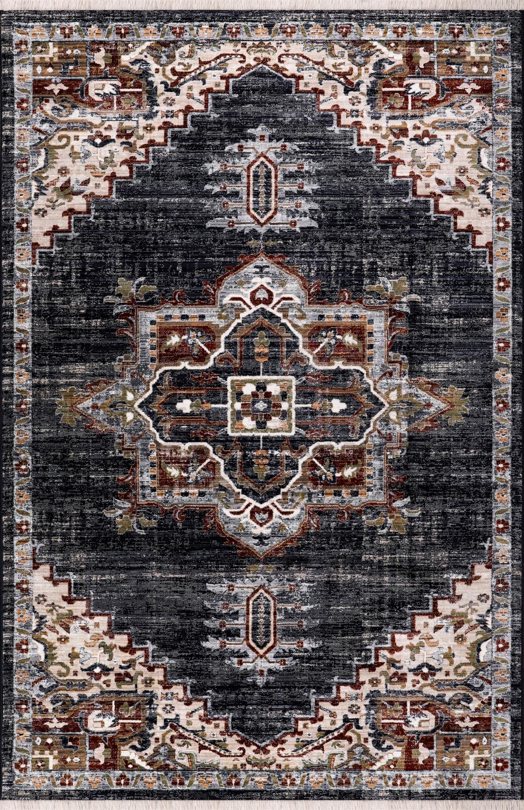Ana AA10 Charcoal Area Rug