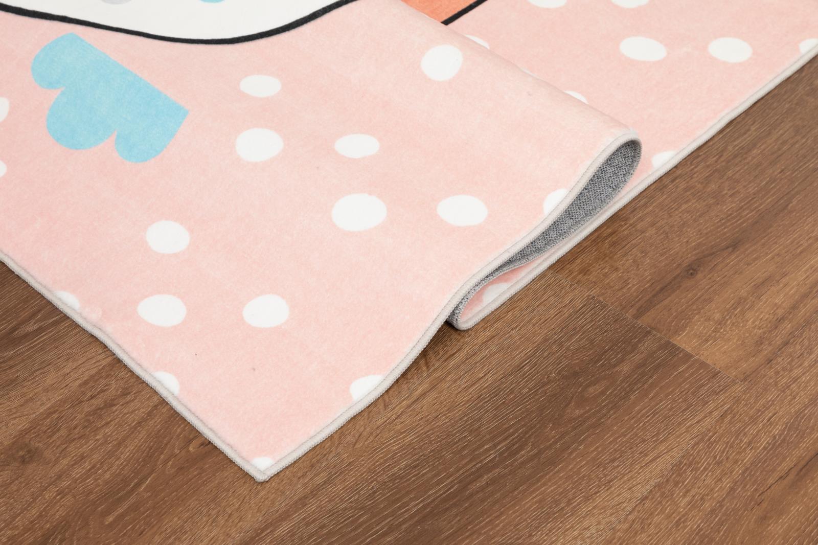 Kids KR01 Pink Area Rug — view 3
