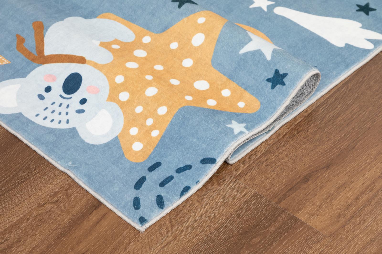 Kids KR02 Blue Area Rug — view 4