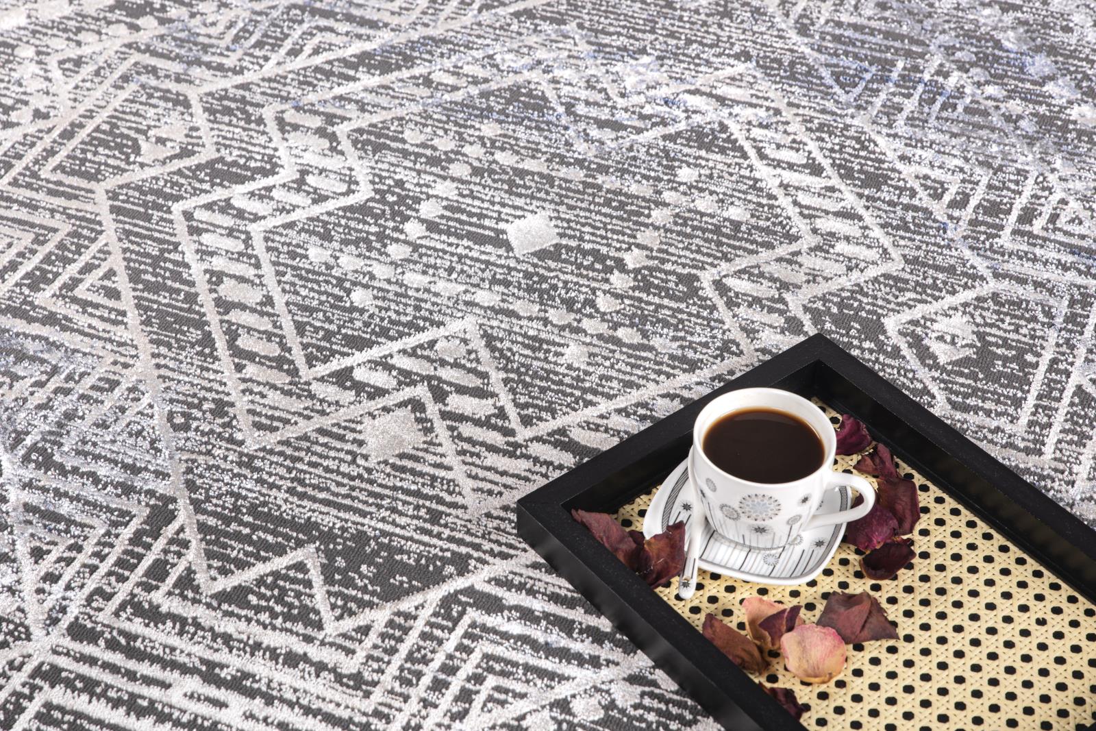 Bowman BM09 Charcoal Gray Area Rug — view 3