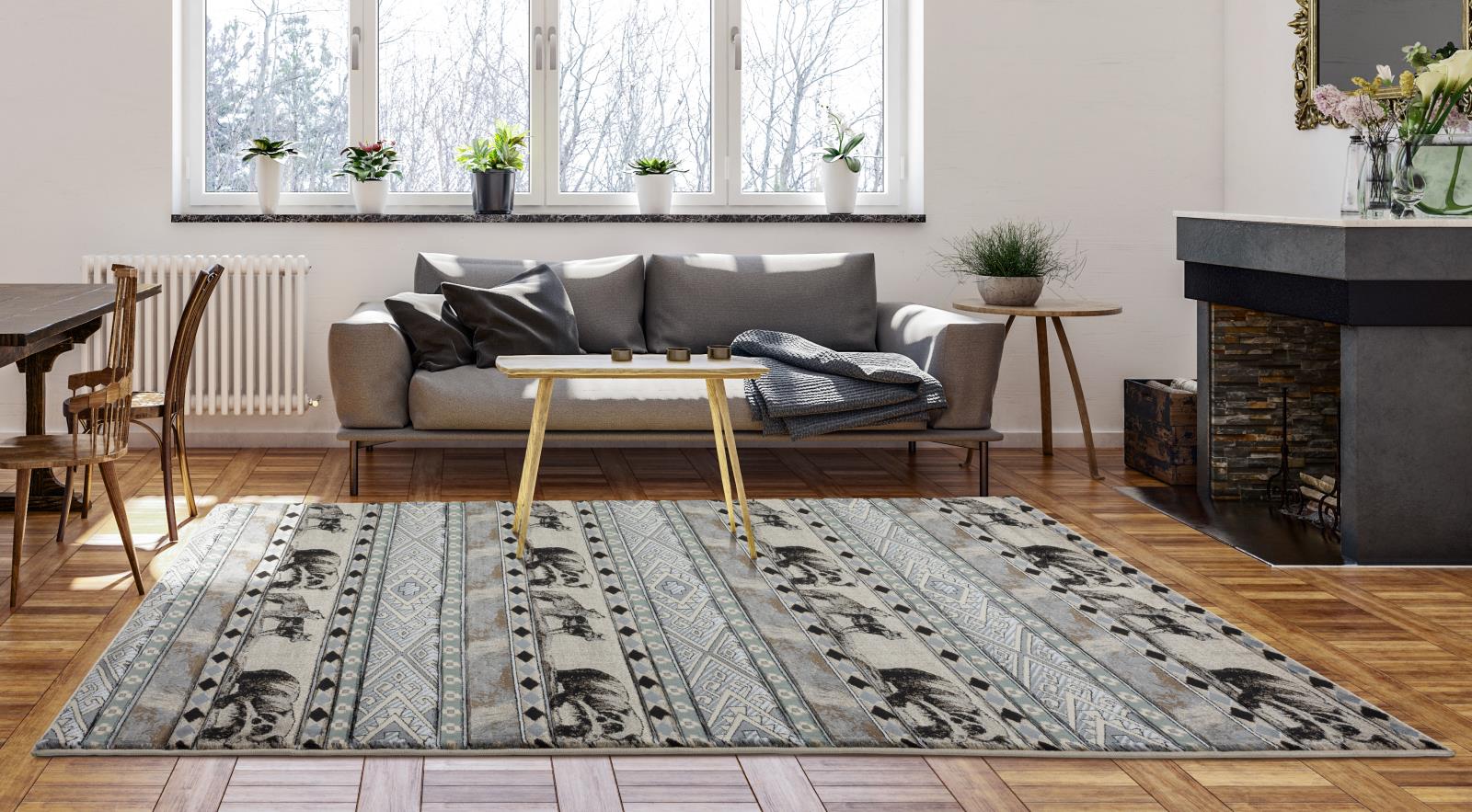 Wildlife WL19 Multicolor Area Rug — view 5