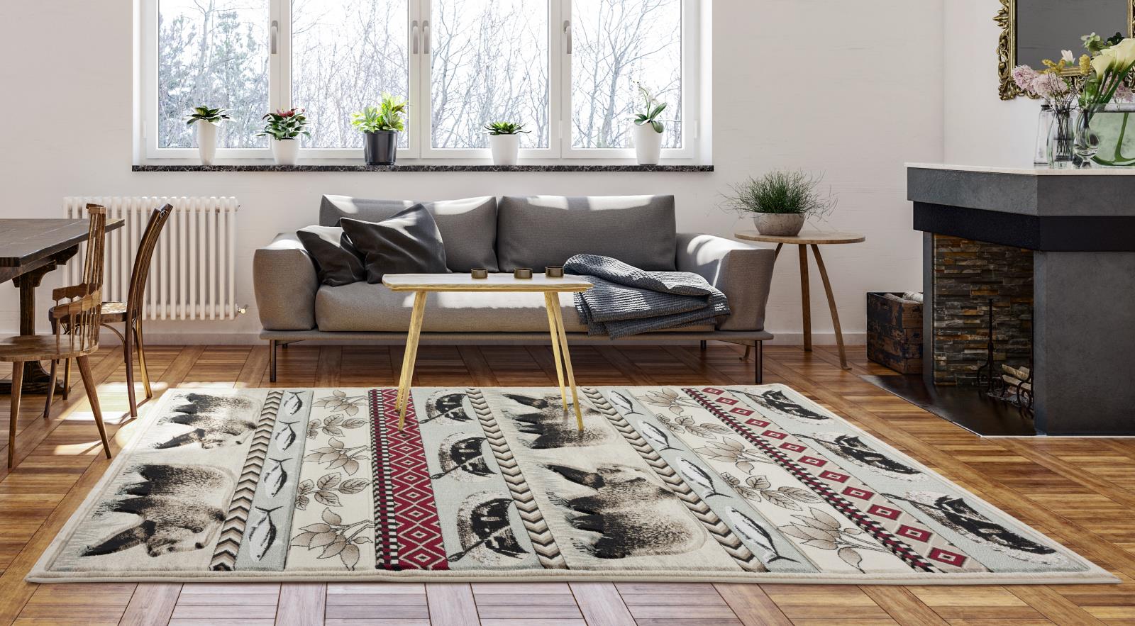 Wildlife WL20 Multicolor Area Rug — view 5