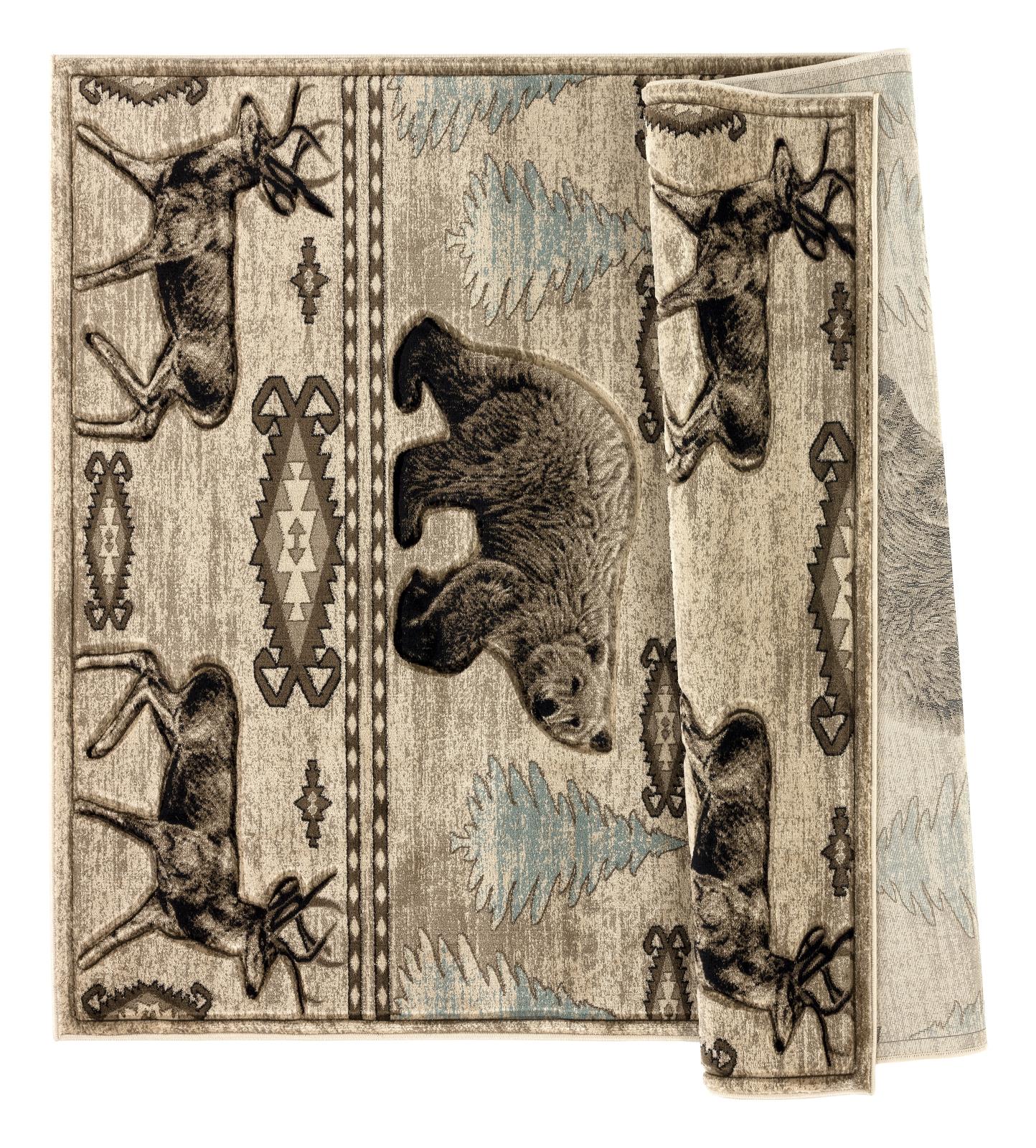 Wildlife WL23 Beige Area Rug — view 2