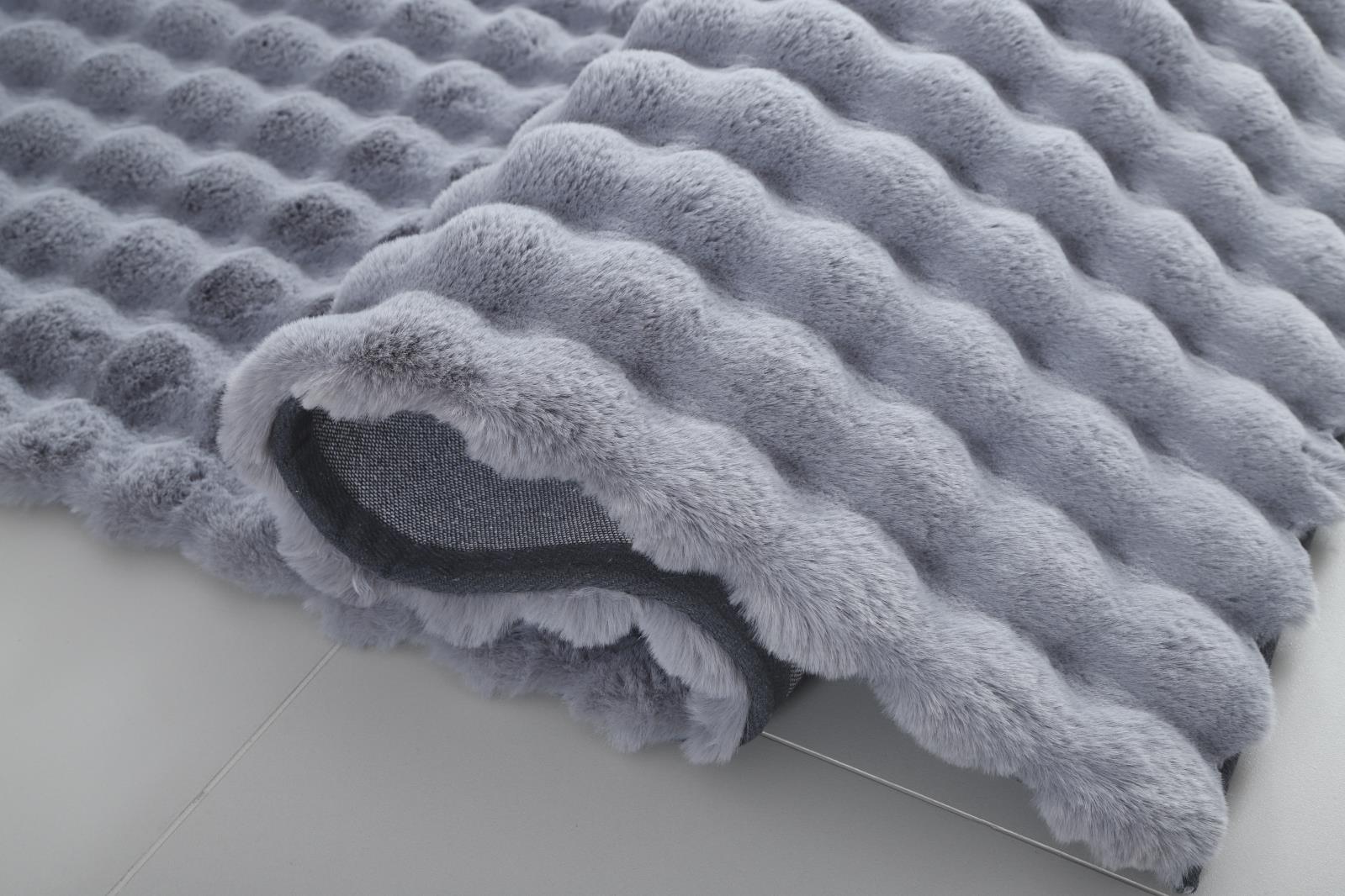 Valencia Fur VF01 Gray Shag Rug — view 4