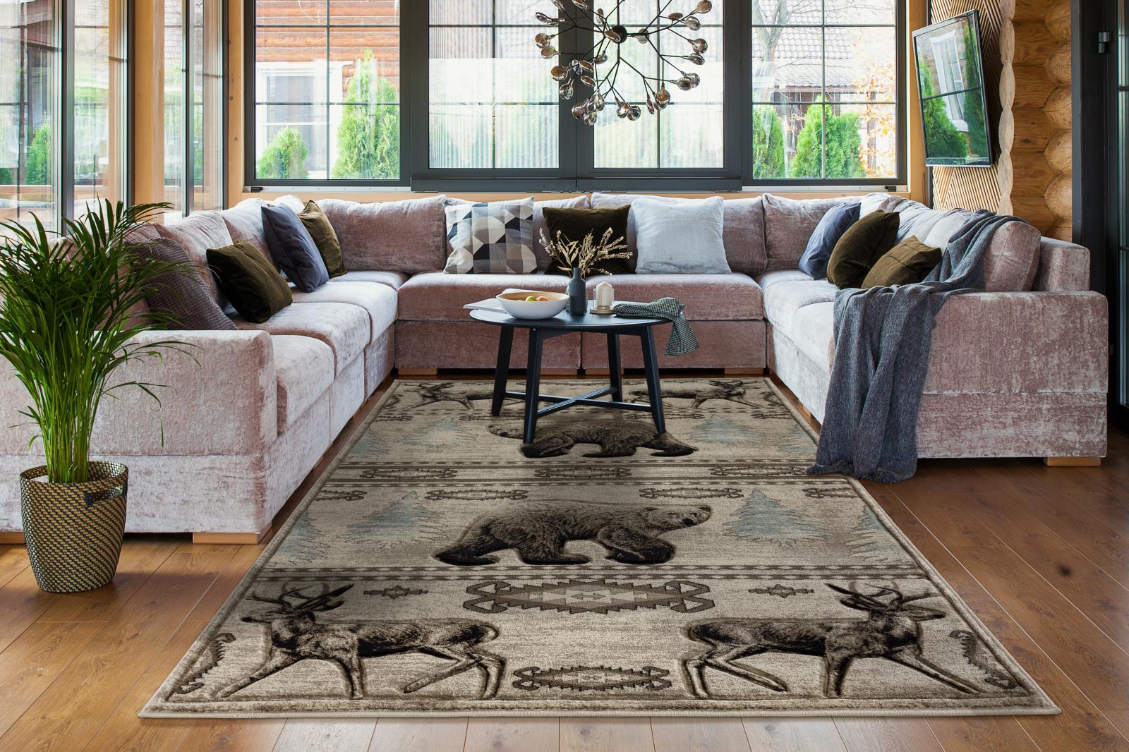 Wildlife WL23 Beige Area Rug — view 5