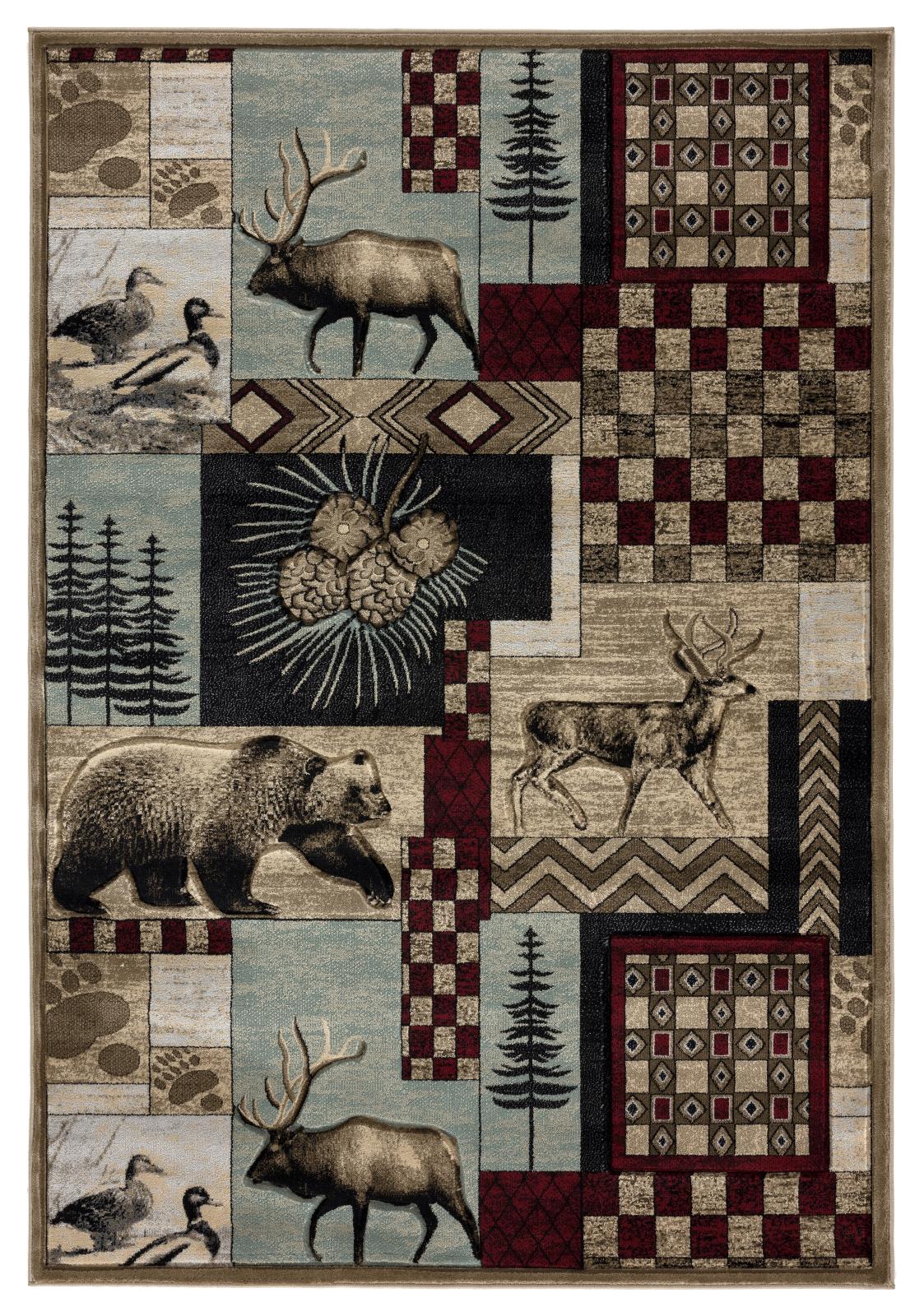 Wildlife WL18 Multicolor Area Rug