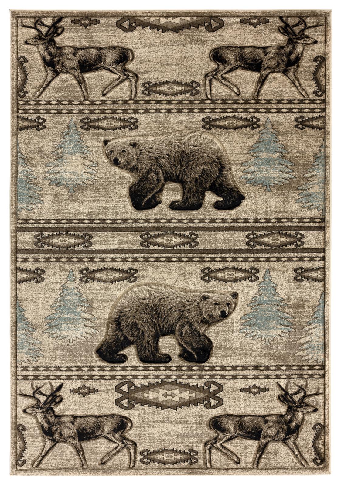 Wildlife WL23 Beige Area Rug