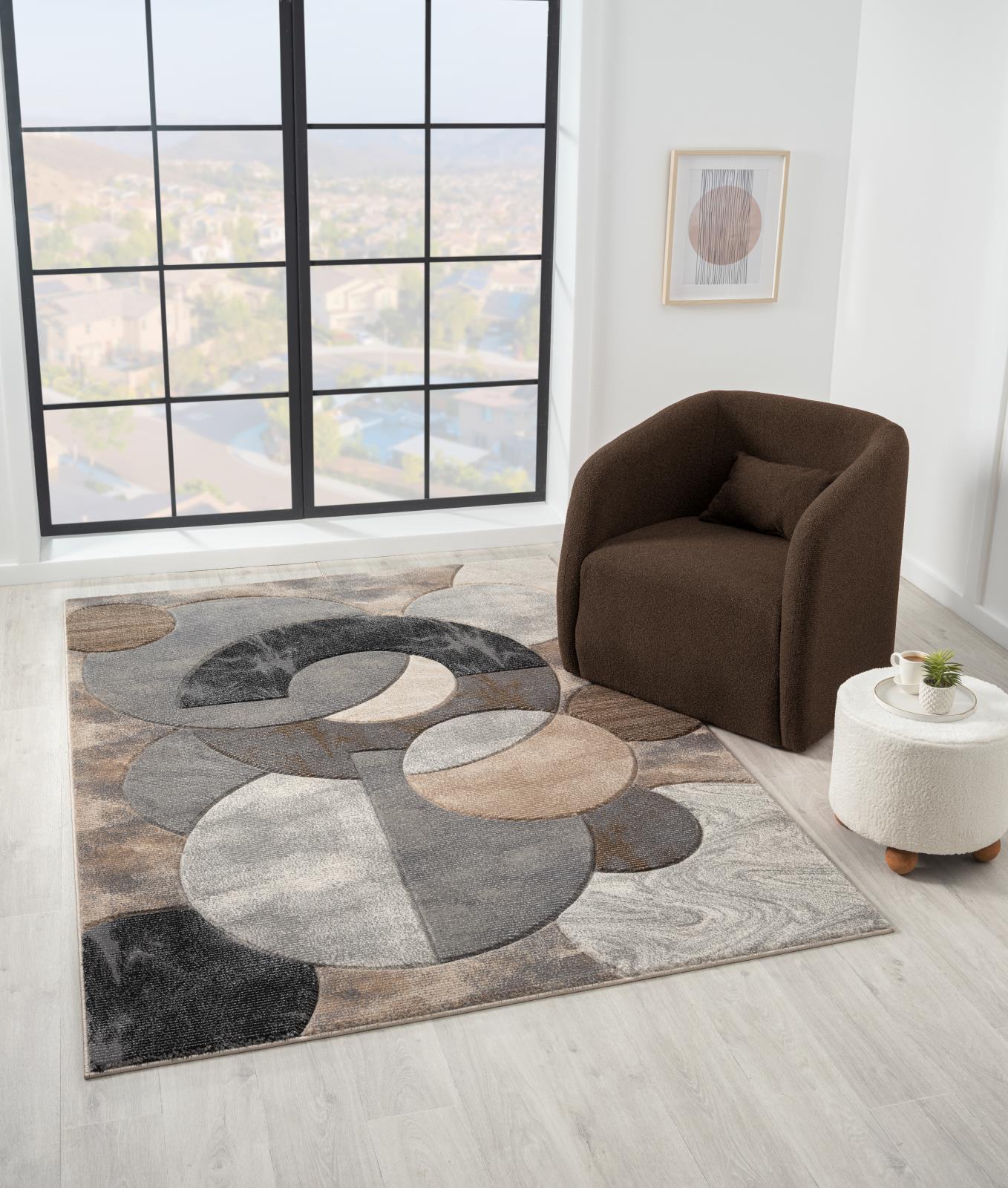 Alexia AX01 Brown Area Rug — view 2