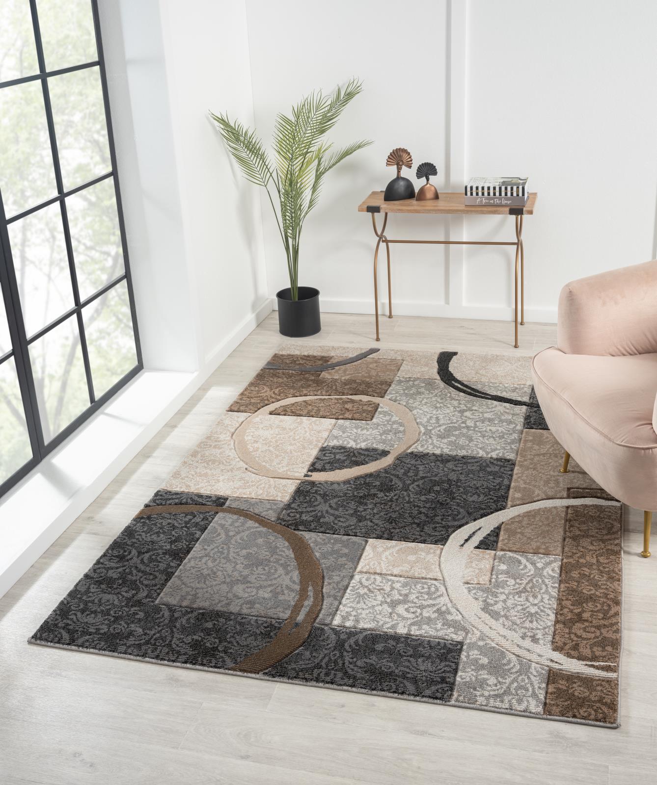 Alexia AX06 Black Area Rug — view 2