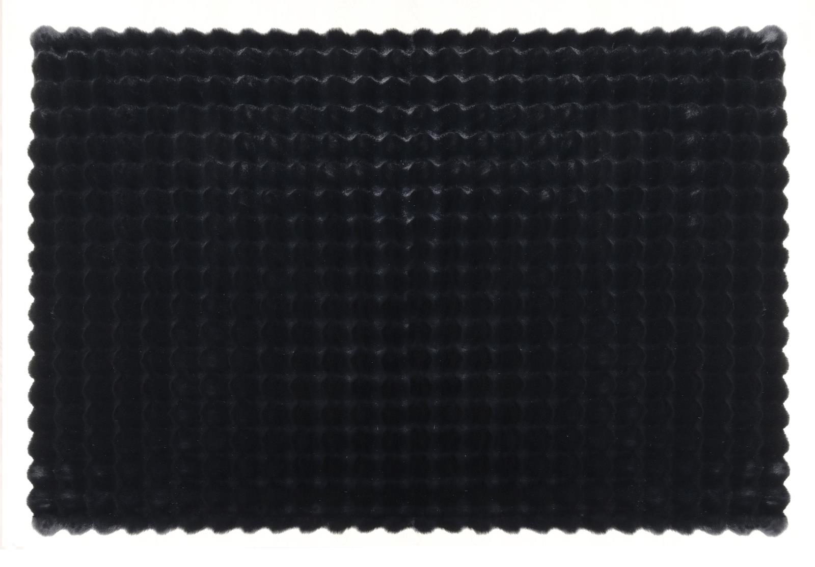 Valencia Fur VF04 Black Shag Rug — view 6