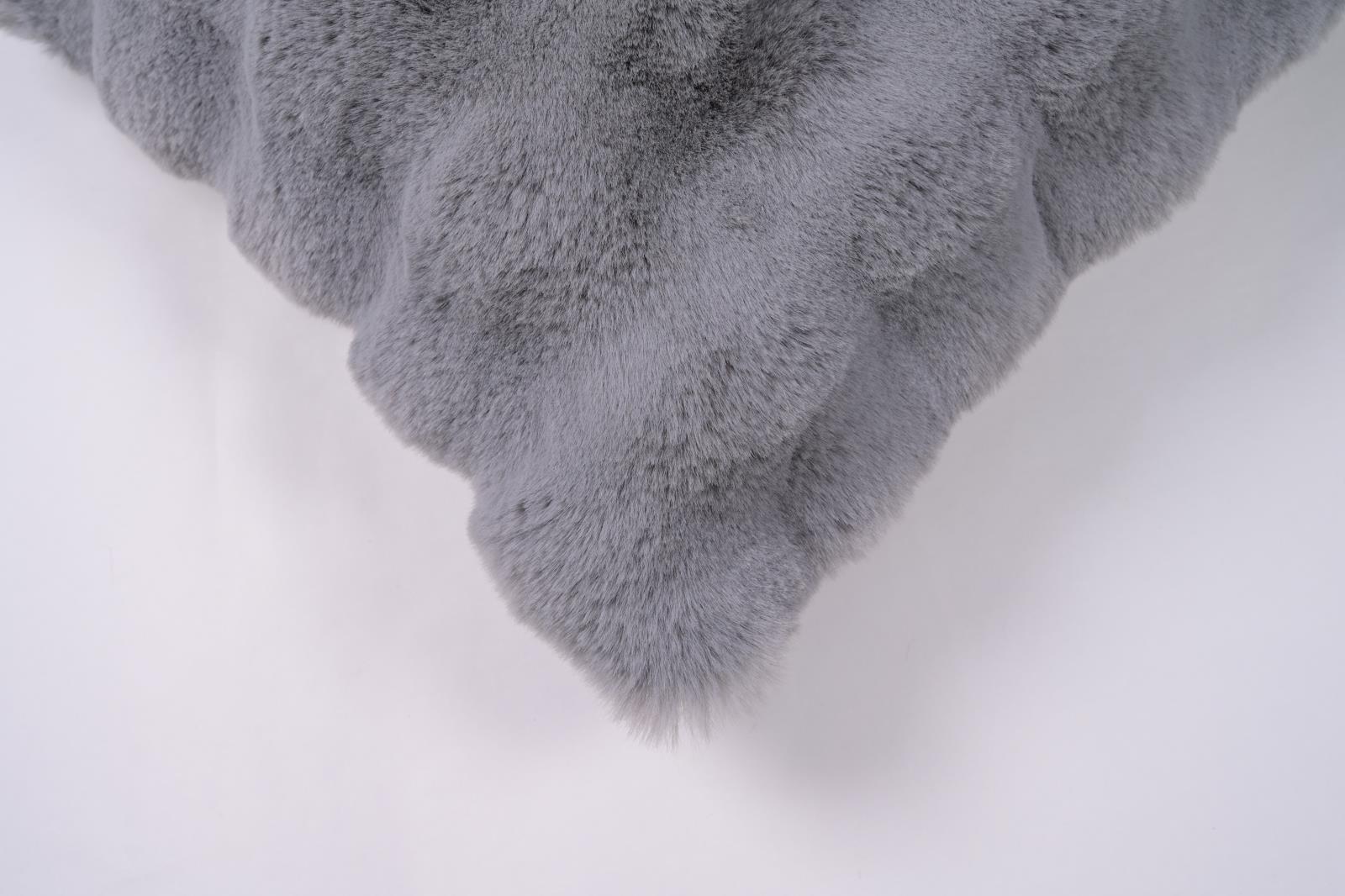 Valencia Fur VF01P Gray Accent Pillow — view 6