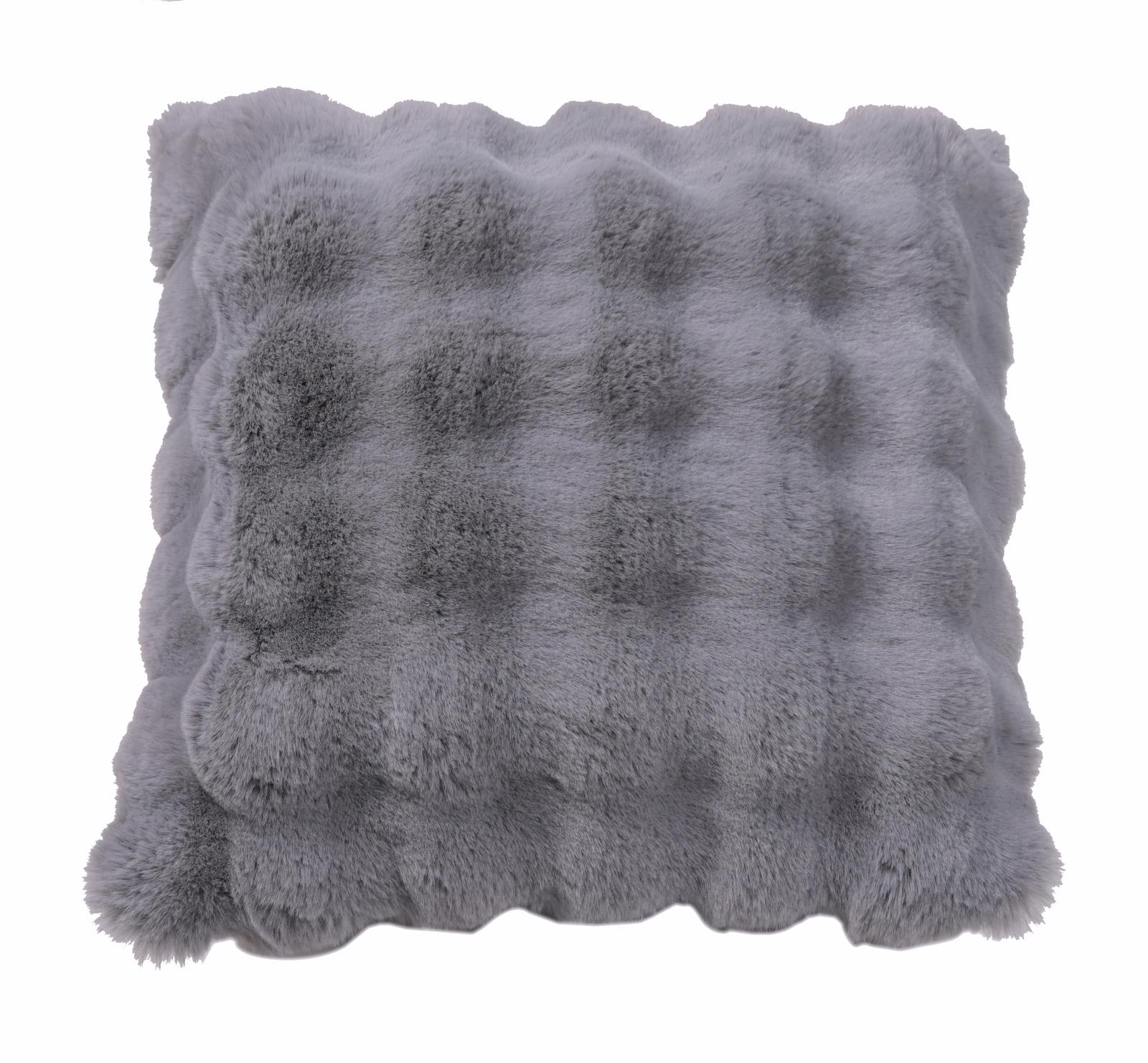 Valencia Fur VF01P Gray Accent Pillow