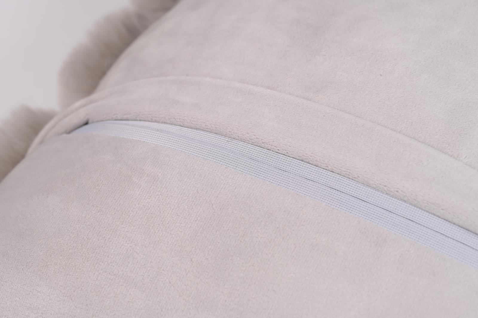 Valencia Fur VF02P Cream Accent Pillow — view 3