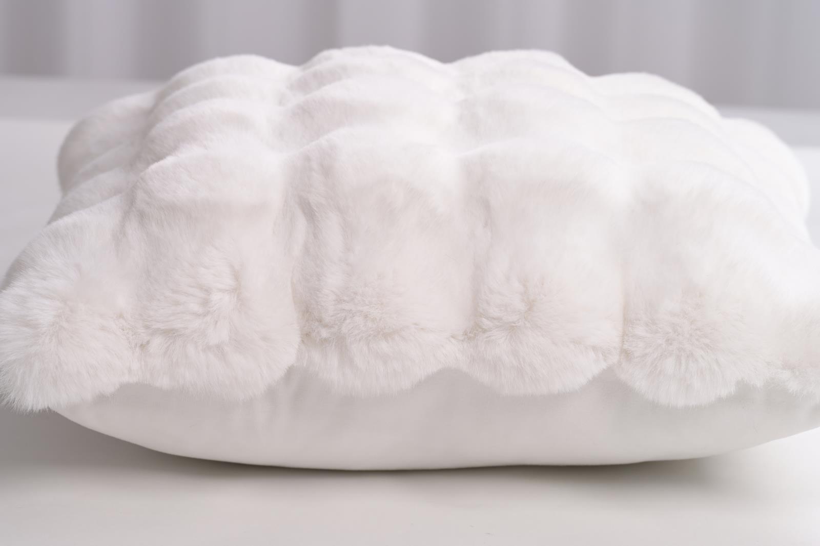 Valencia Fur VF03P White Accent Pillow — view 6
