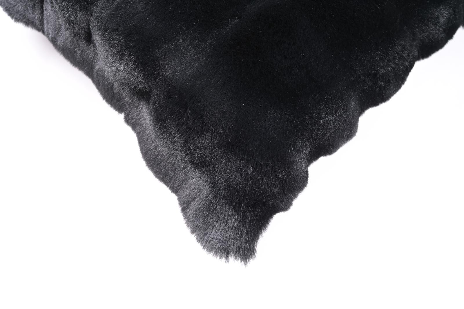 Valencia Fur VF04P Black Accent Pillow — view 7
