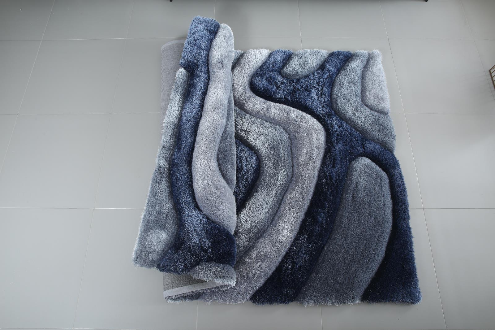 Mateos MS65 Silver Gray Shag Rug — view 4