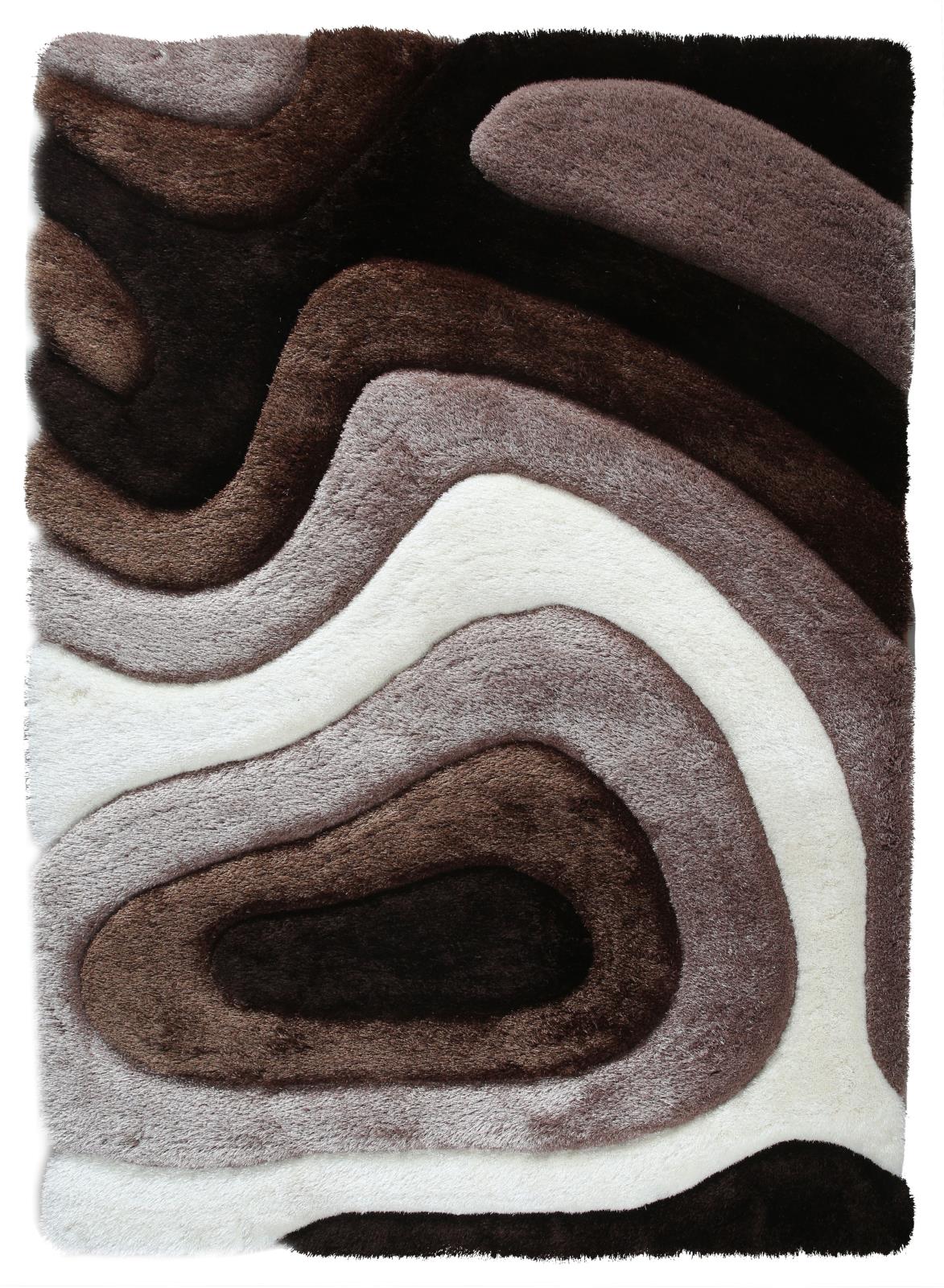 Mateos MS66 Dark Brown Shag Rug — view 6