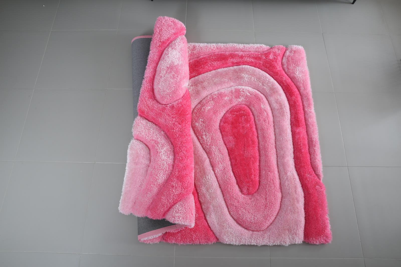 Mateos MS68 Pink Shag Rug — view 5