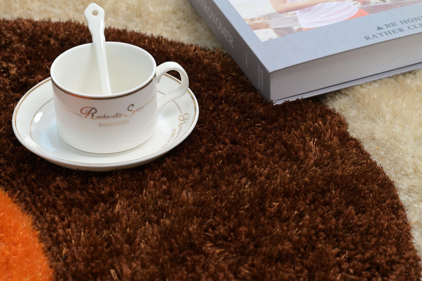 Mateos MS67 Orange Shag Rug — view 10