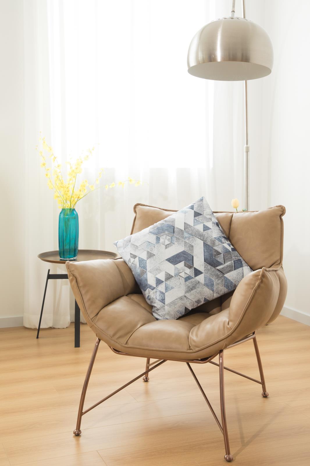 Capri CCP04 Blue Accent Pillow — view 2
