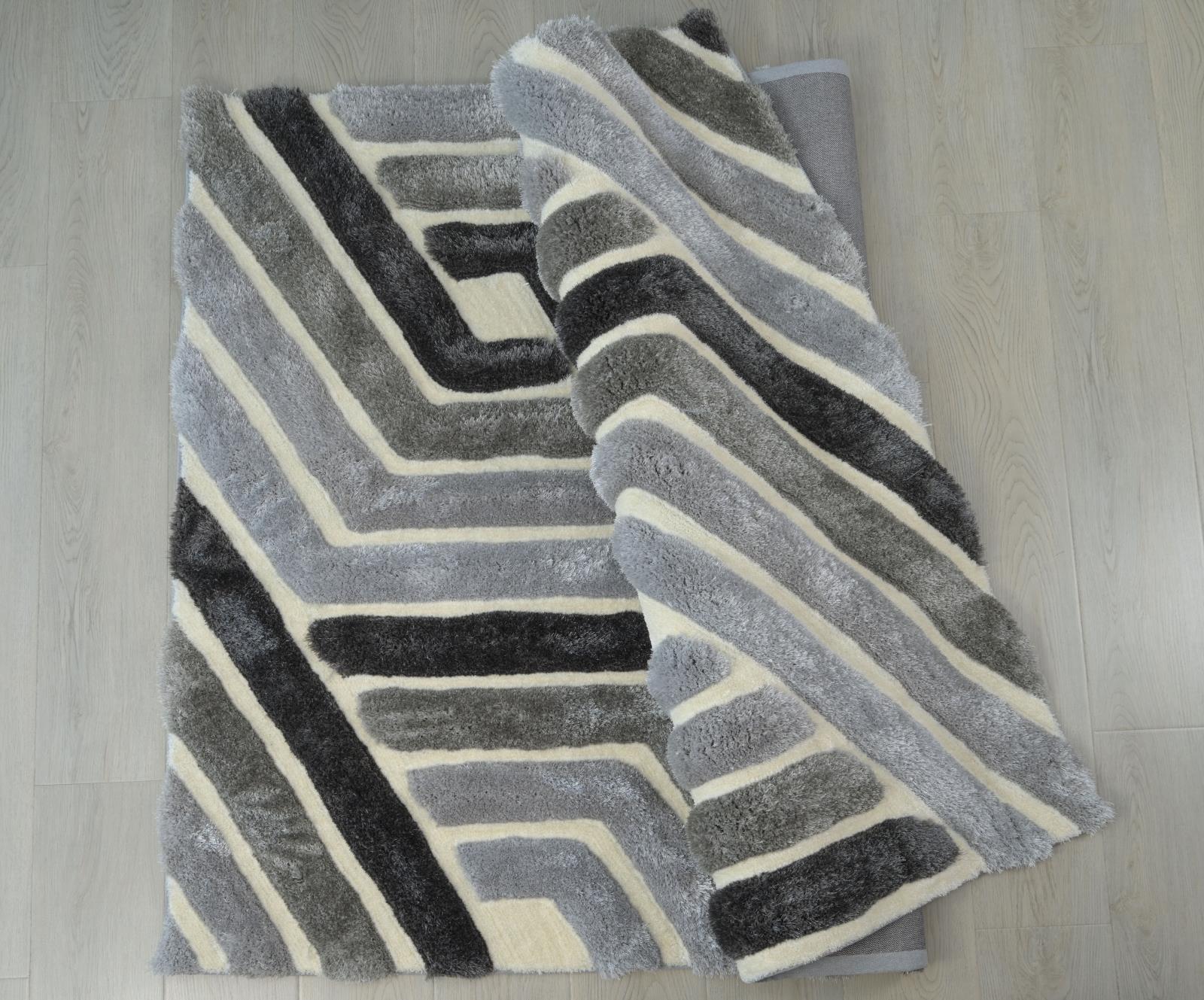 Mateos MS70 Gray Shag Rug — view 9