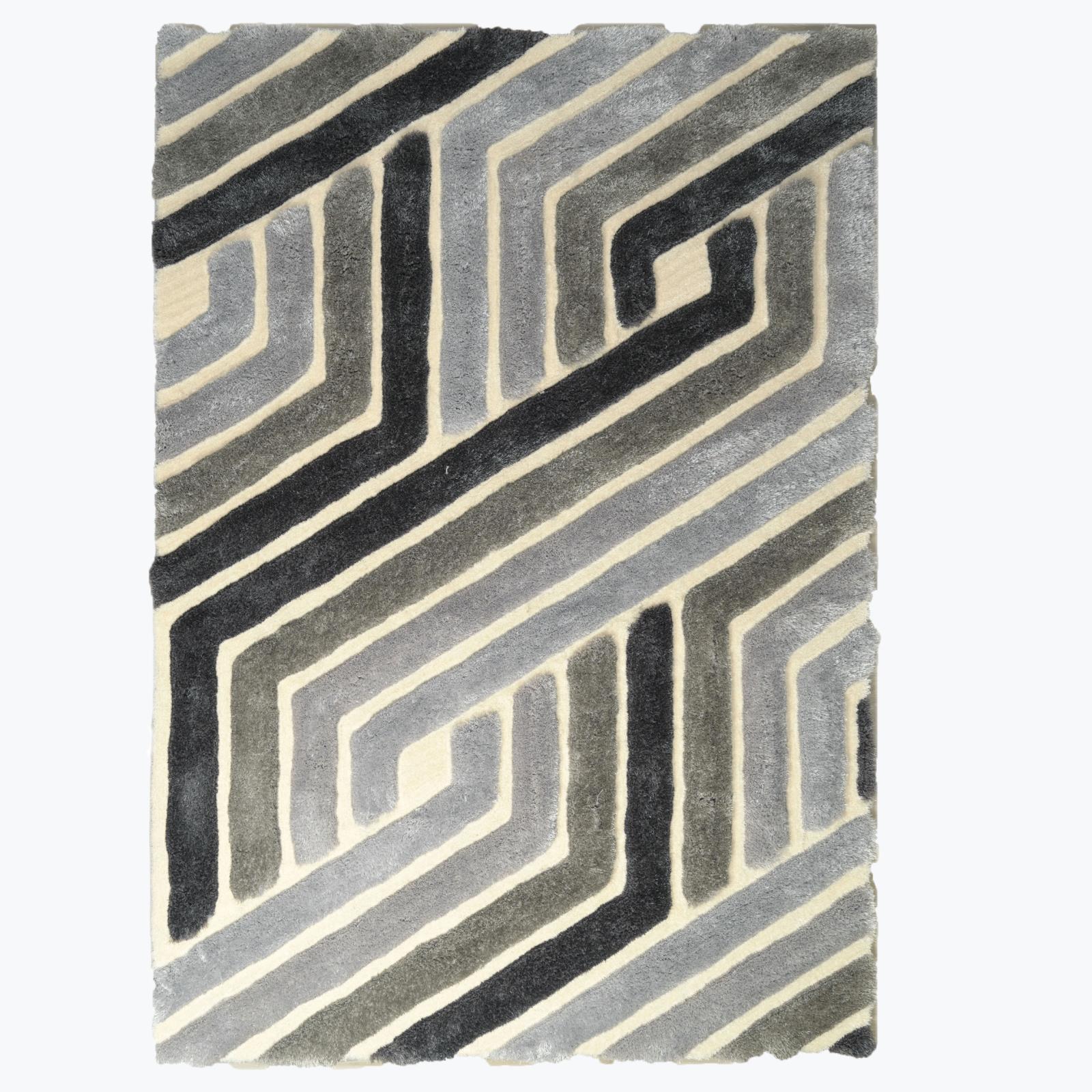 Mateos MS70 Gray Shag Rug — view 2