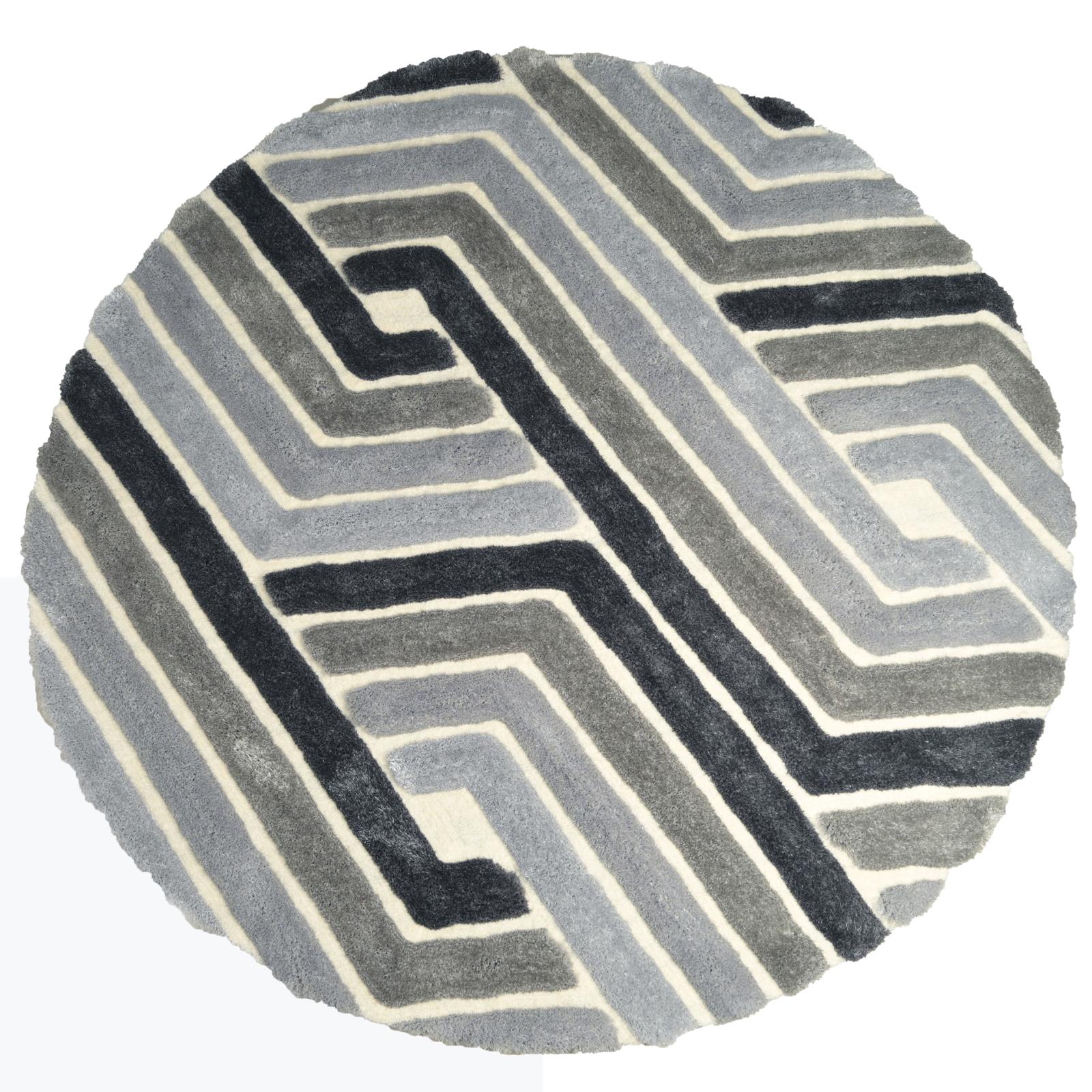 Mateos MS70 Gray Shag Rug — view 4
