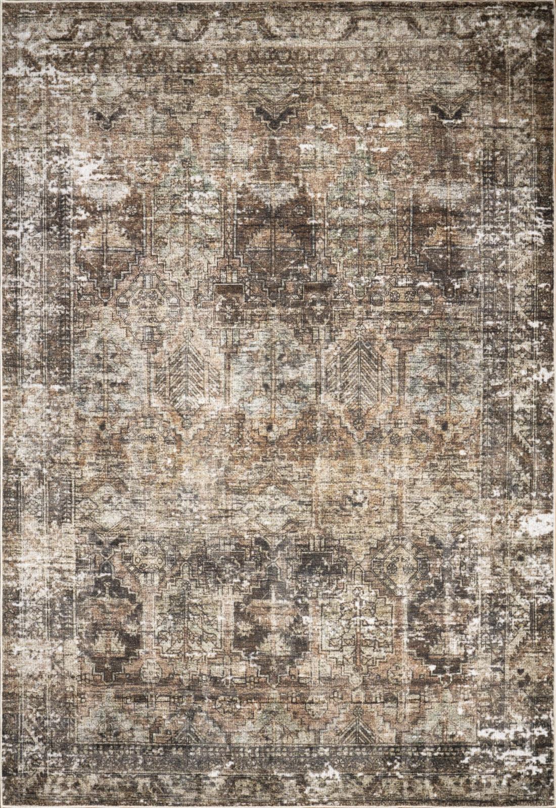Washable WR06 Brown Area Rug